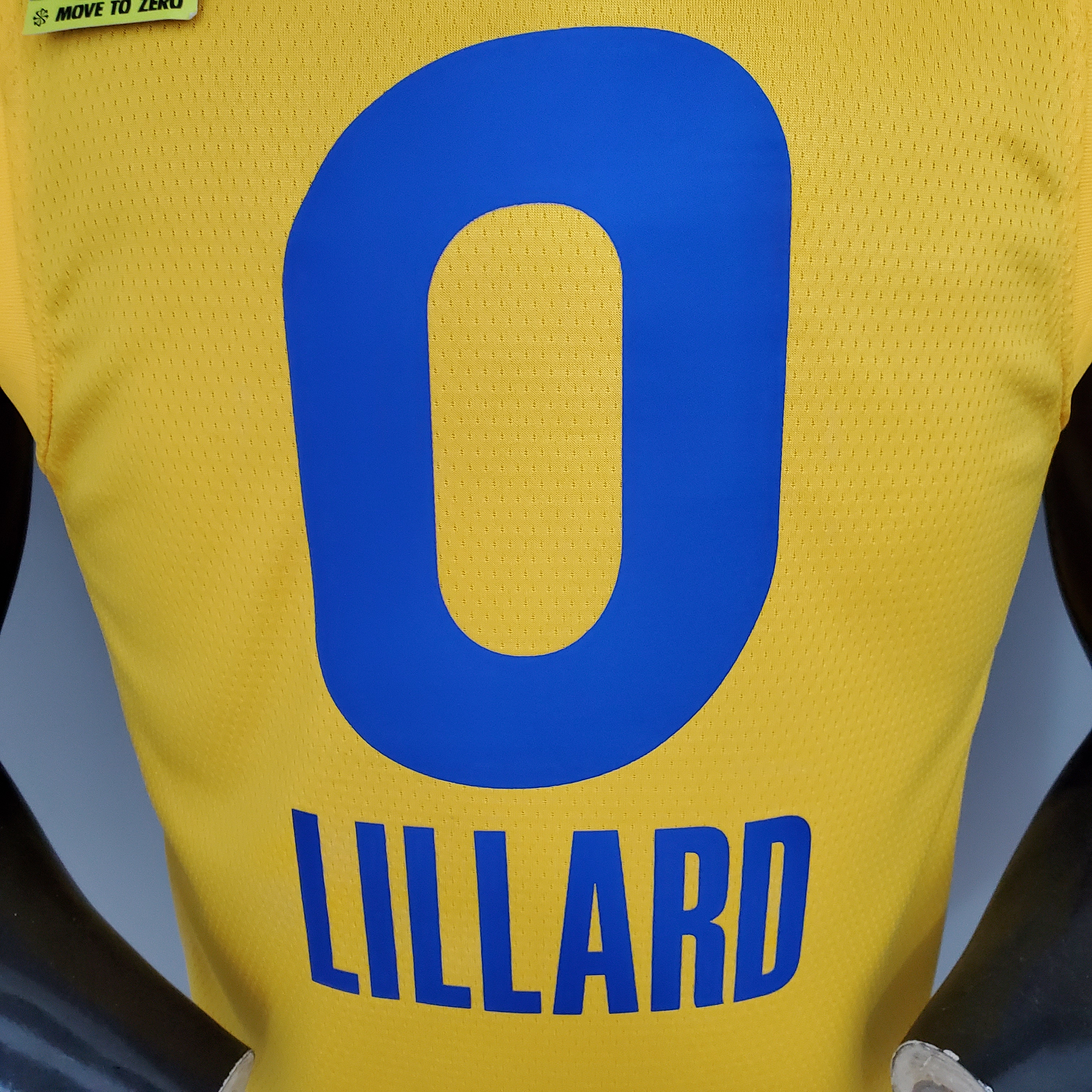 NBA Men 2021 All Star Jerseys Yellow #0 LILLARD Jersey High Quality Name and Number Print - leoleo123123