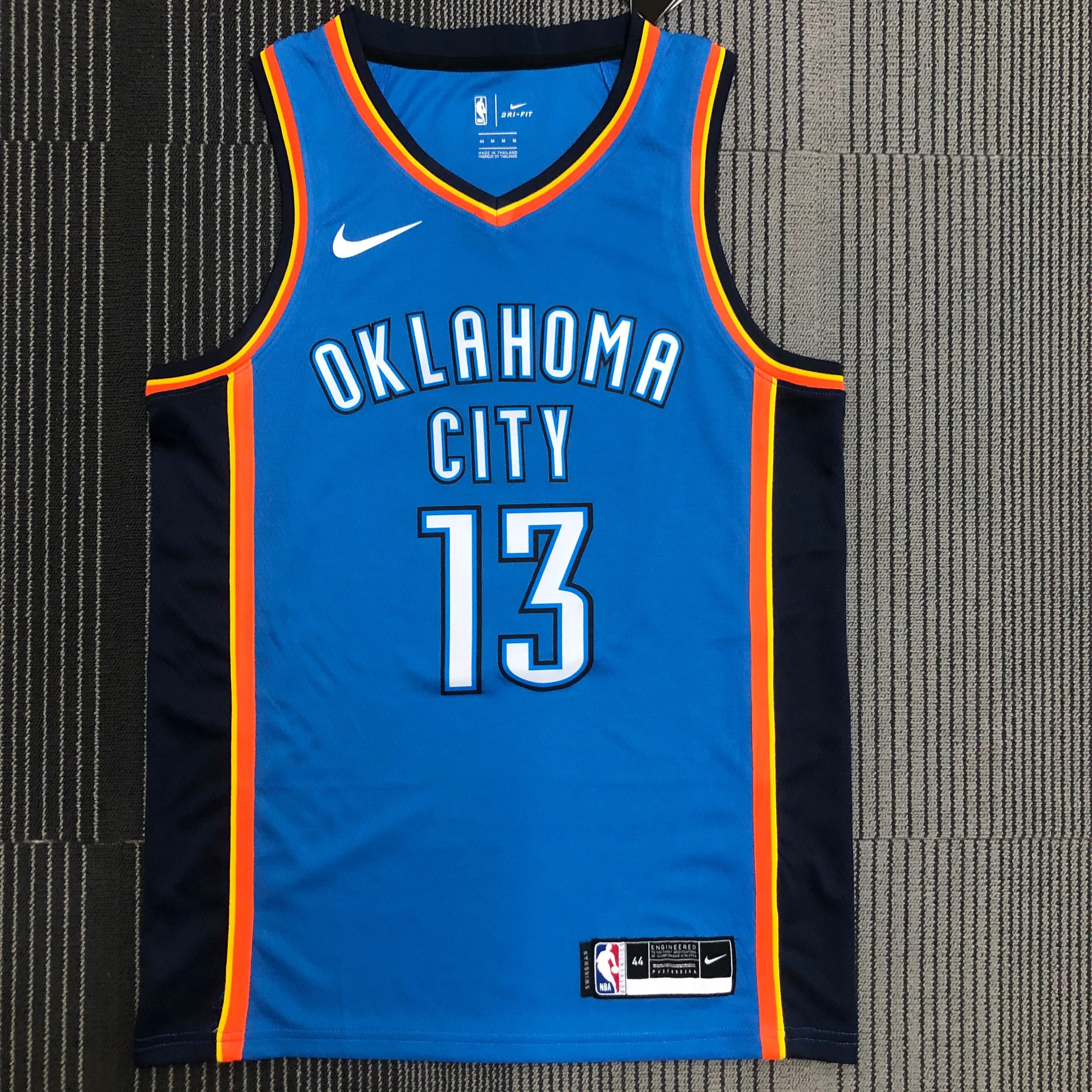 NBA Men Oklahoma City Thunder Blue #13 HARDEN Jersey High Quality Name and Number Print - leoleo123123