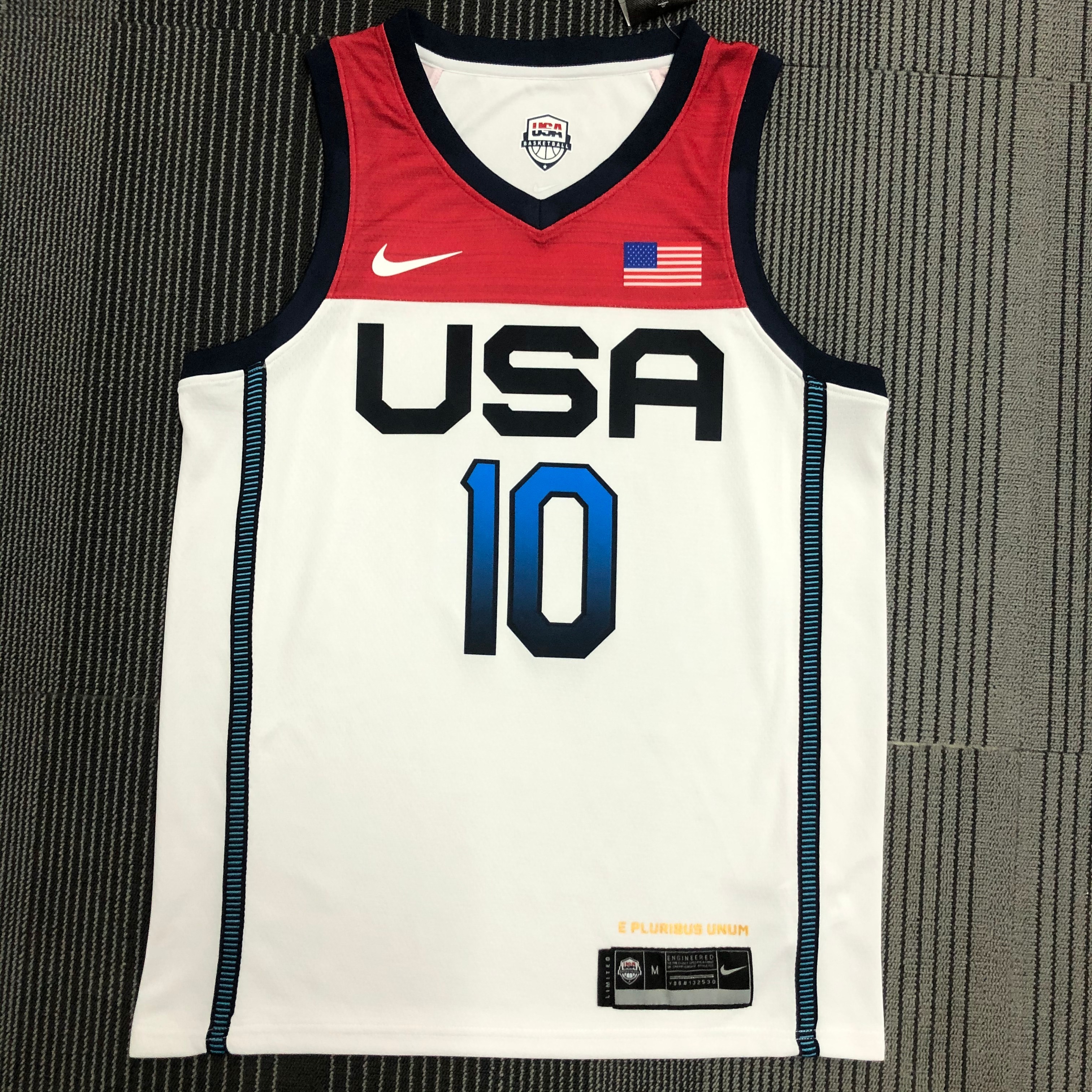 NBA Men Tokoyo Olimpics 2020 USA National White #10 TATUM Jersey High Quality Name and Number Print - leoleo123123
