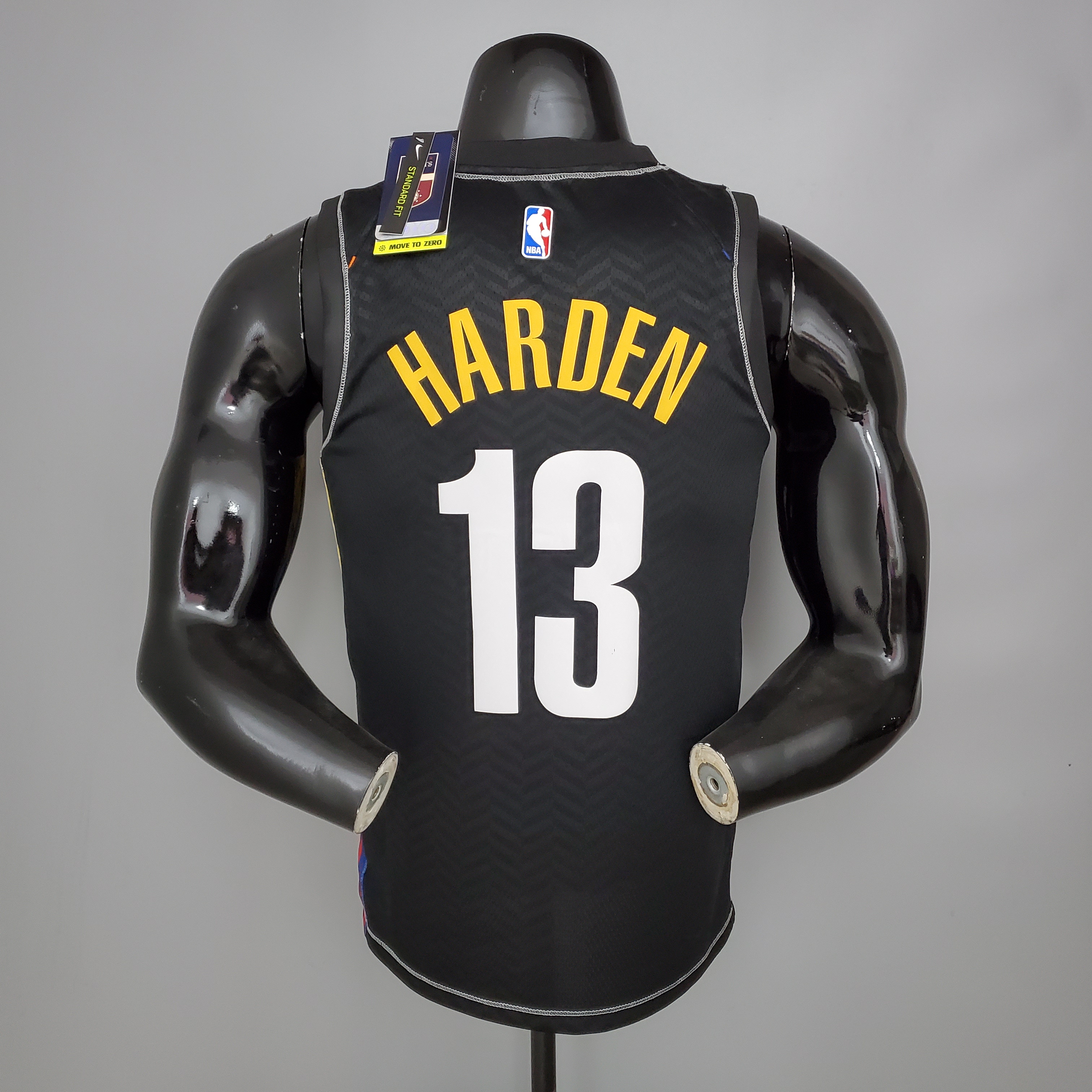NBA Men Season 2021 Brooklyn Nets Black City #13 HARDEN Jersey High Quality Name and Number Print - leoleo123123