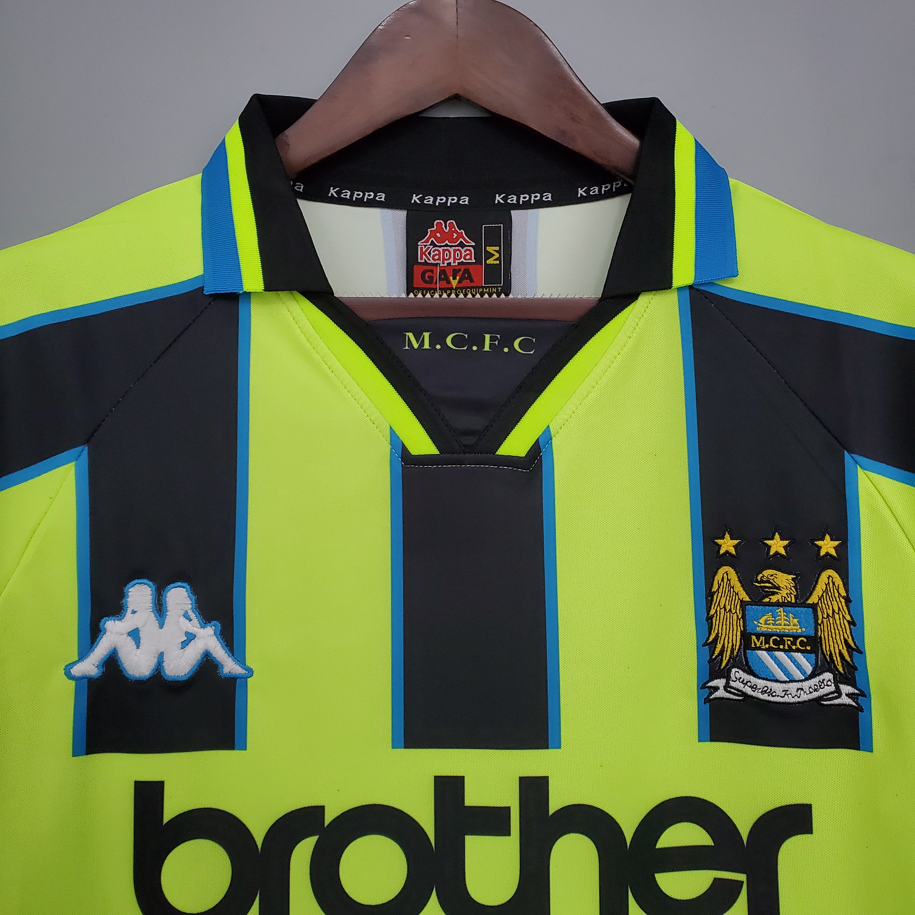 98-99 Manchester City Away Retro Jersey - leoleo123123