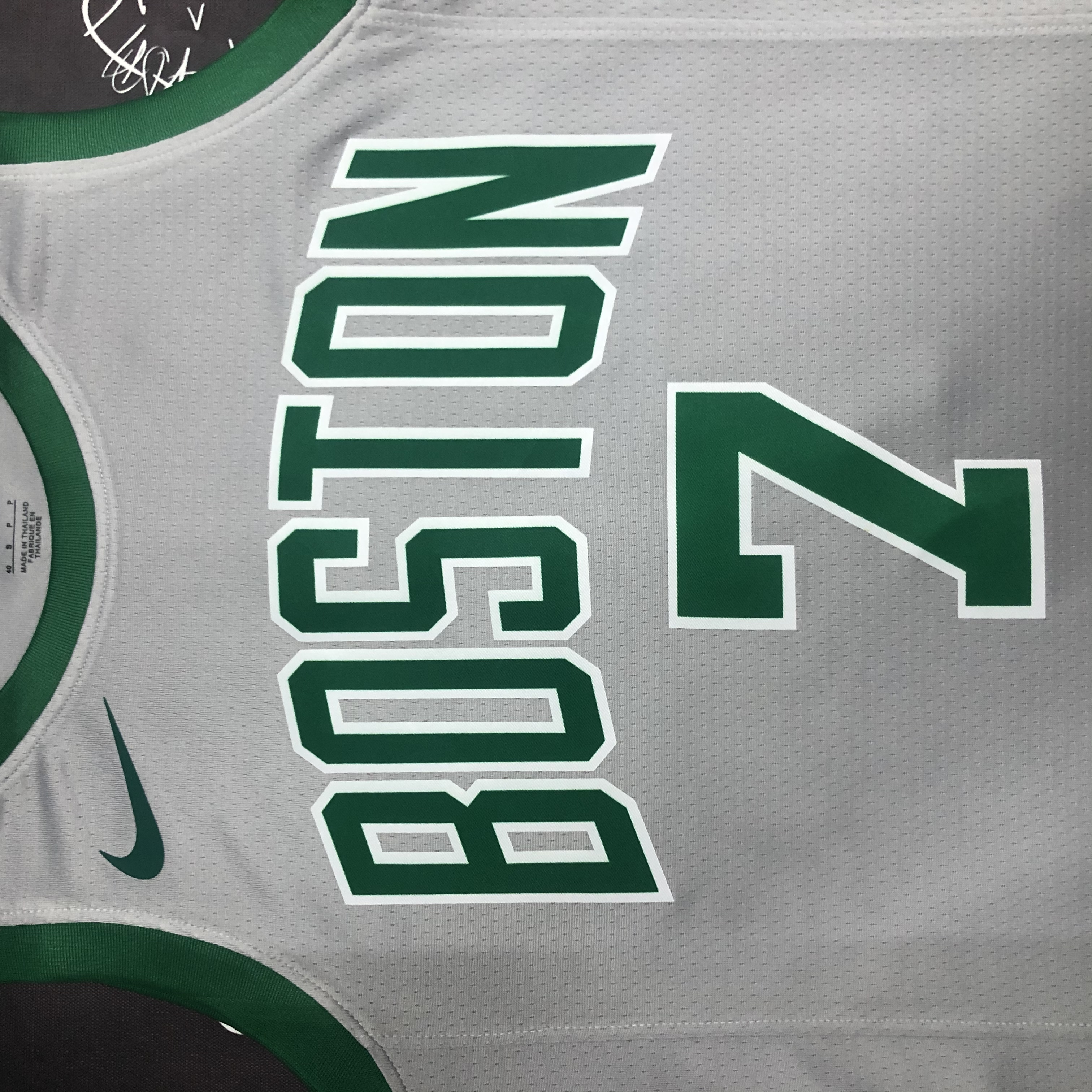 NBA Men Boston Celtics Grey #7 BROWN Jersey High Quality Name and Number Print - leoleo123123