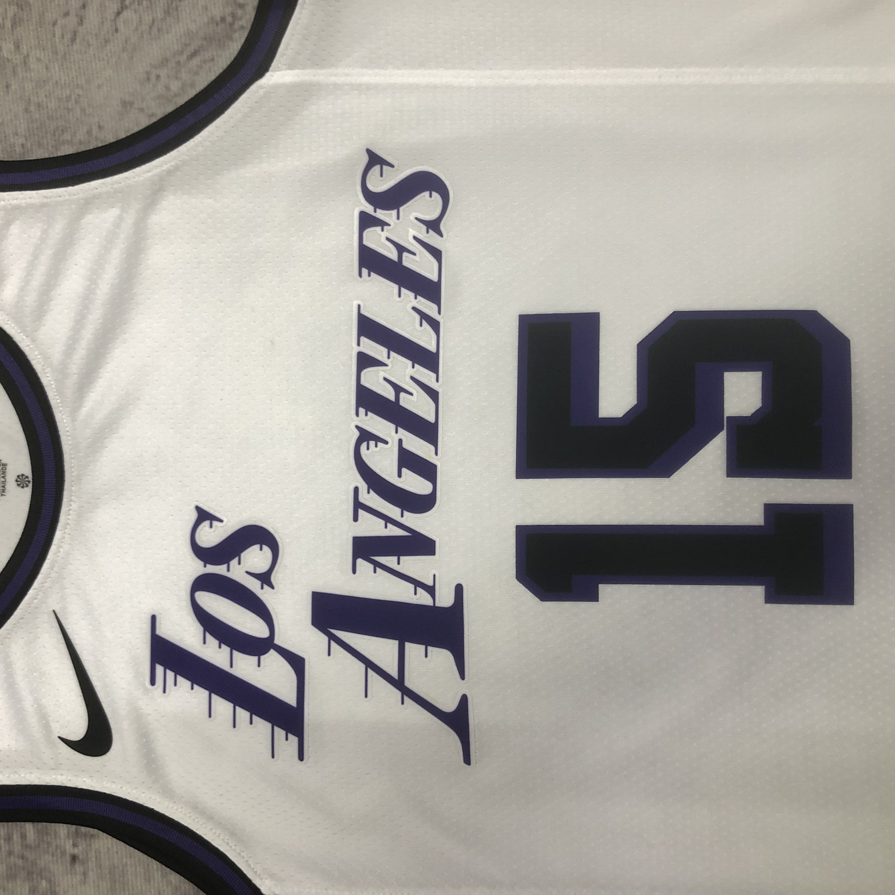 NBA Men Season 2023 Los Angeles Lakers White #15 REAVES Jersey High Quality Name and Number Print - leoleo123123