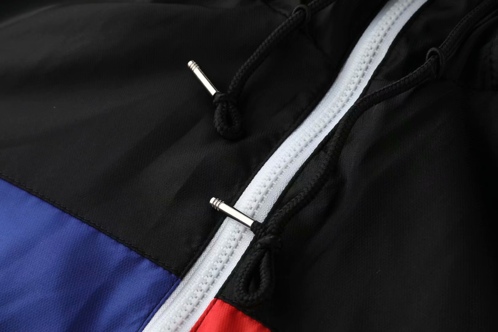 20-21 PSG Black with Red & Blue Lines Windbreaker Jacket Thai Quality - leoleo123123