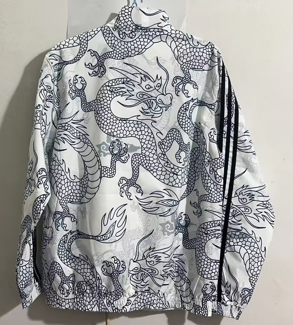 23/24 Real Madrid Dragon Windbreaker Jacket two-sided Jacket Thai Quality - leoleo123123