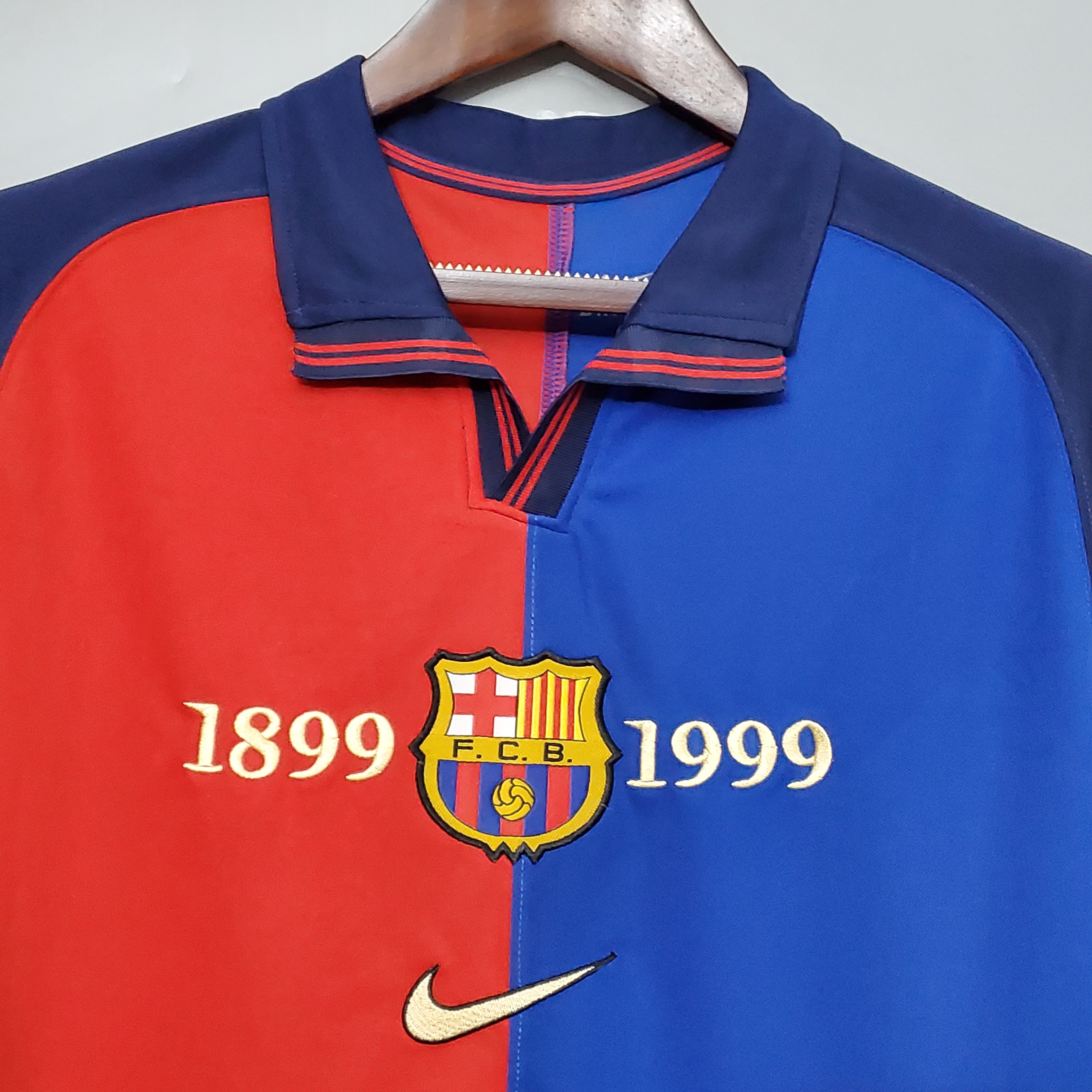 Barcelona 100th Anniversary Home Retro Jersey - leoleo123123