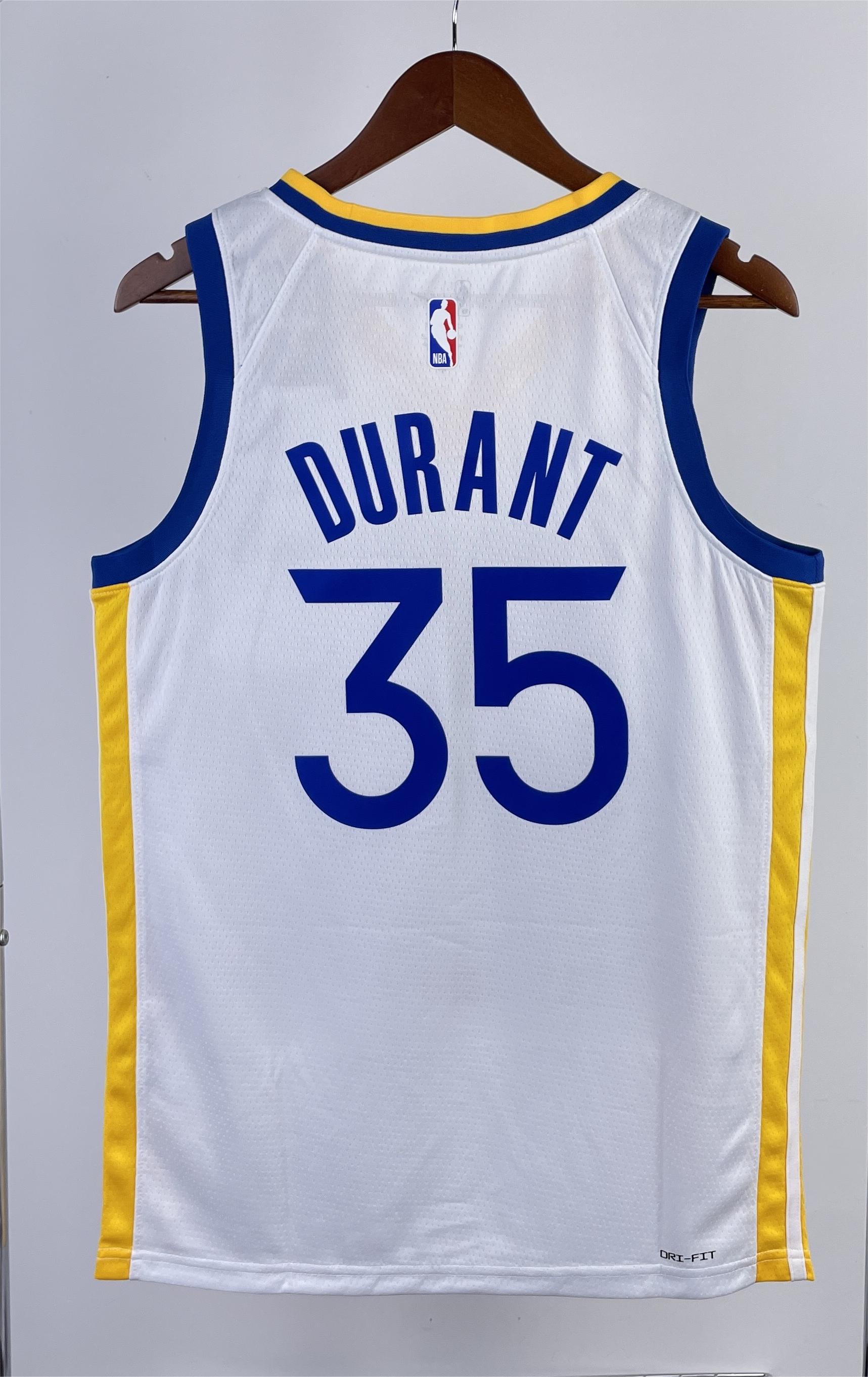 Copy NBA Men 2023 Golden State Warriors White #35 DURANT Swingman Jersey - leoleo123123