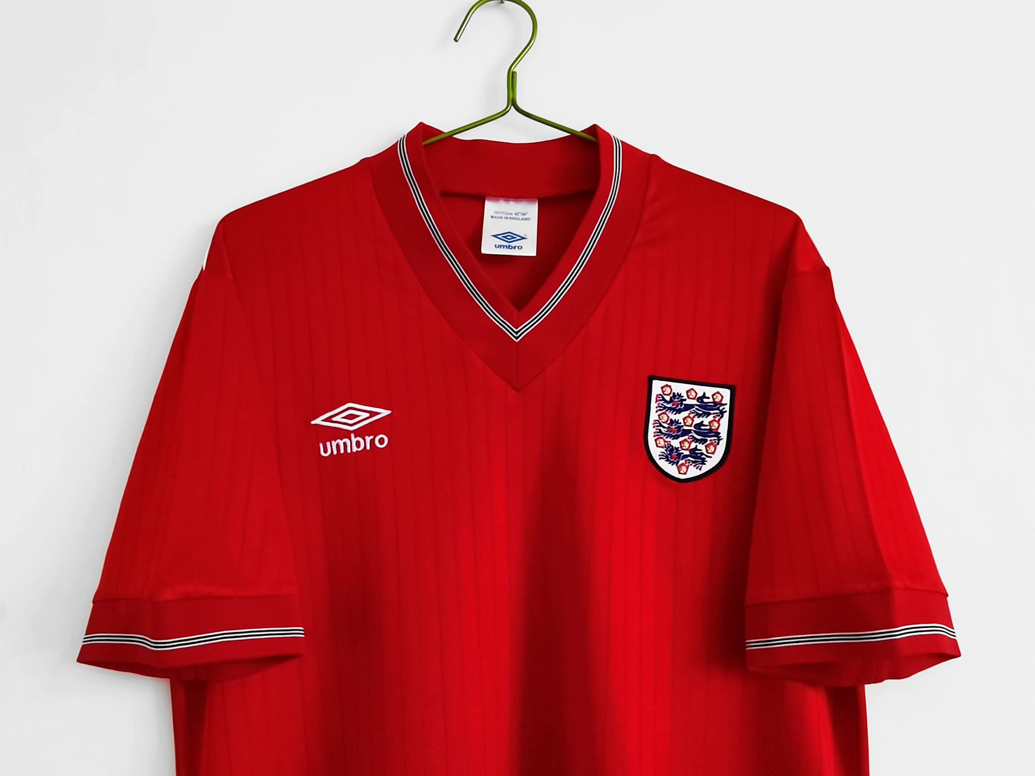 84/87 England Away Retro Jersey - leoleo123123
