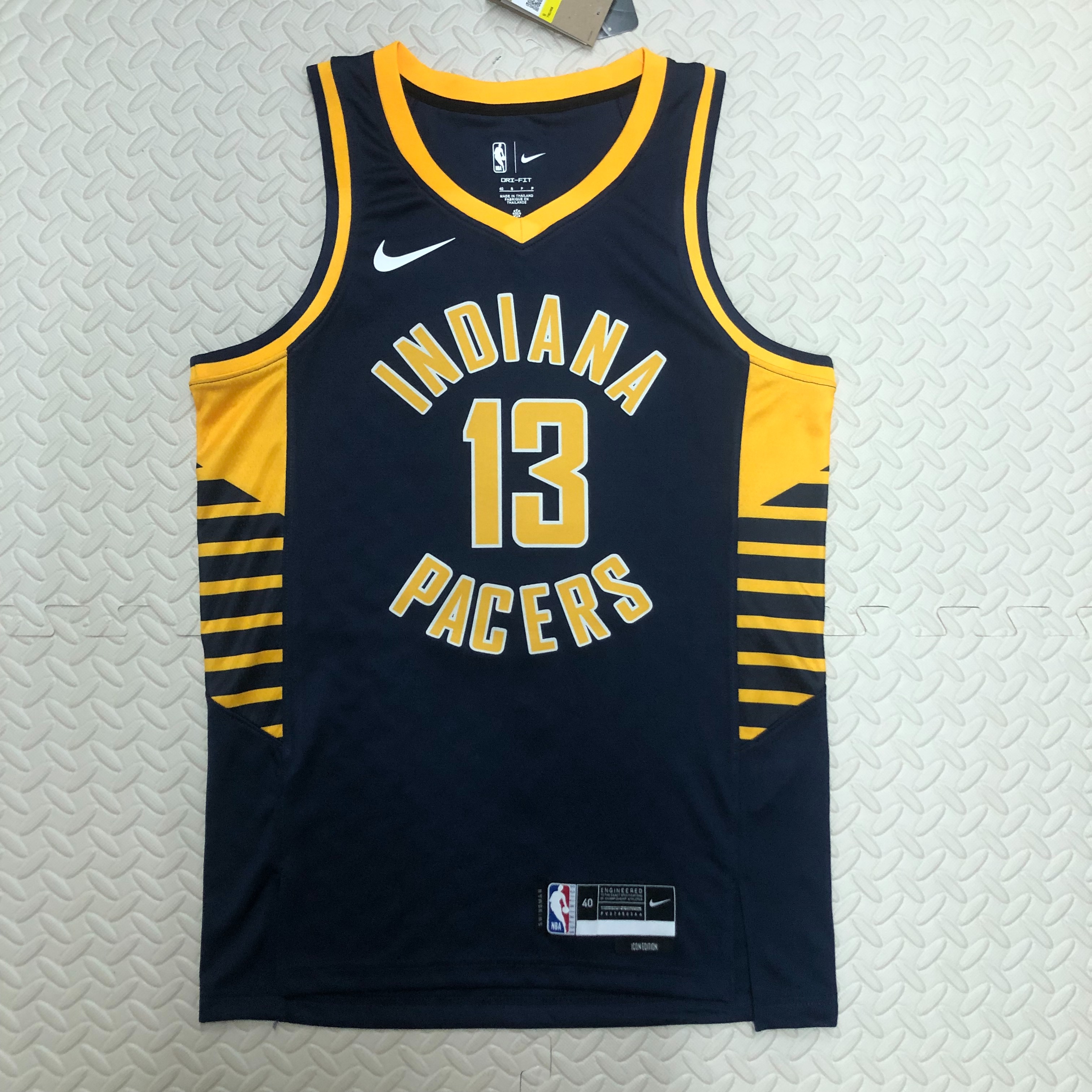 NBA Men Season 2023 Indiana Pacers Black #13 GEORGE Jersey High Quality Name and Number Print - leoleo123123