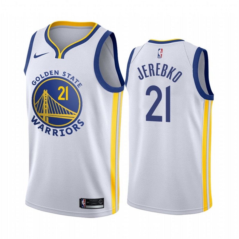 NBA Men Golden State Warriors 19-20 Season White #21 JEREBKO Jersey High Quality Name and Number Print - leoleo123123