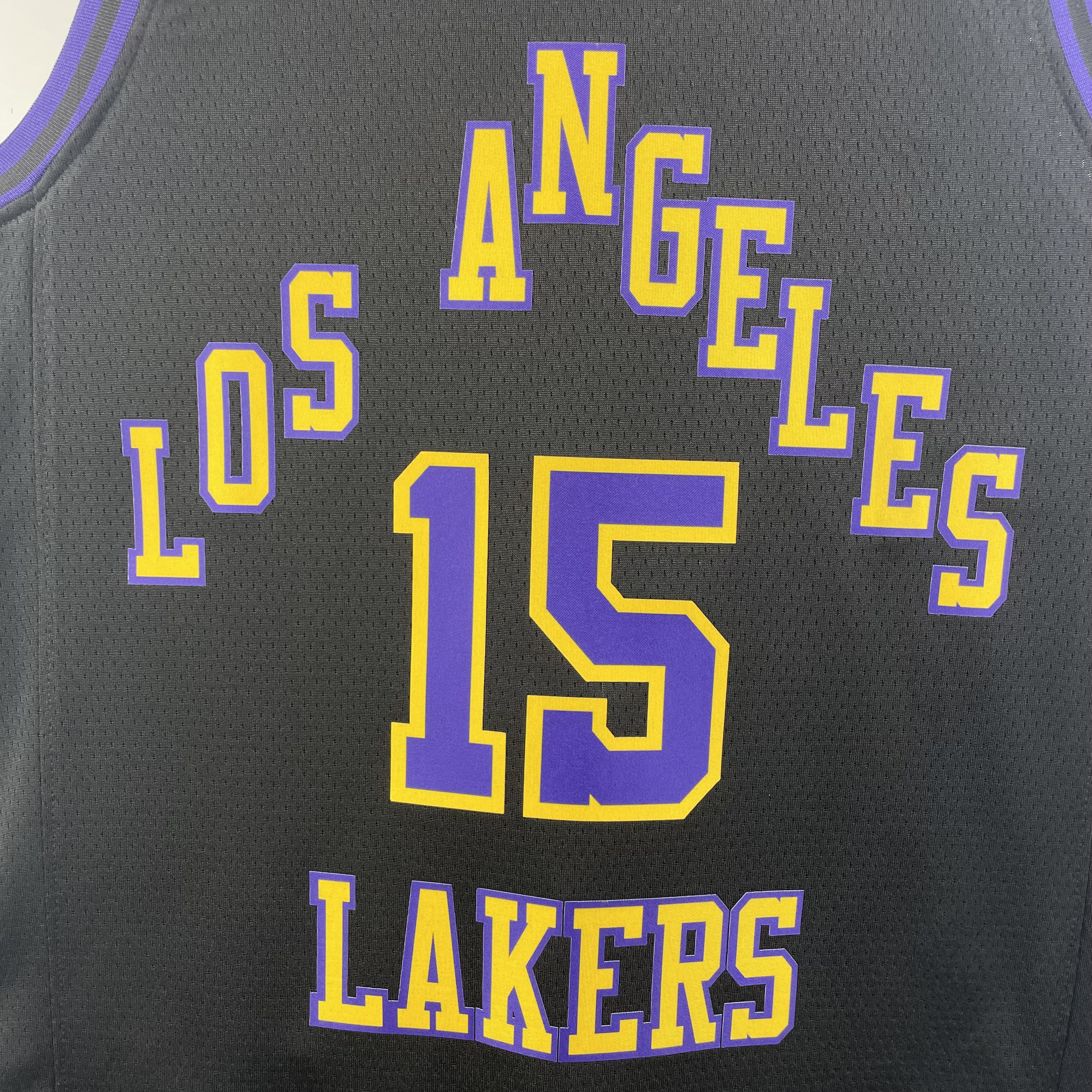 NBA Men 2024 Los Angeles Lakers Black City Version #15 REAVES Jersey High Quality Name and Number Print - leoleo123123