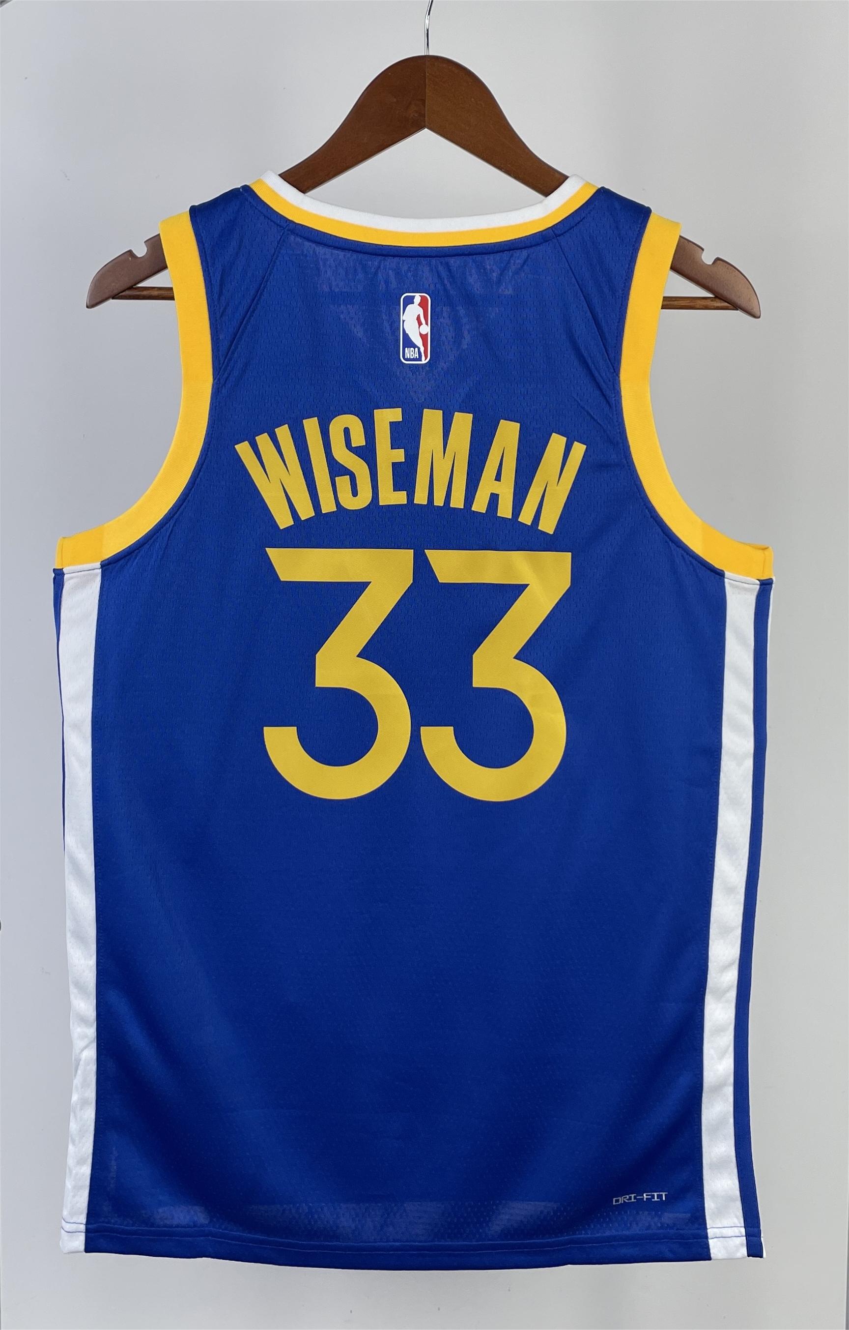 NBA Men 2023 Golden State Warriors Blue #33 WISEMAN Swingman Jersey - leoleo123123