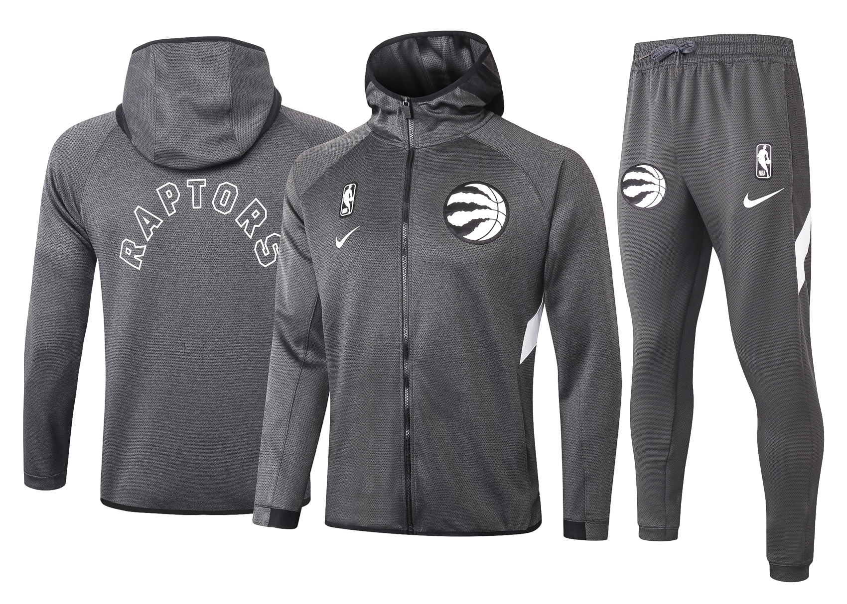 NBA Toronto Raptors Dark Grey with Cap Jacket Tracksuit High Quality - leoleo123123