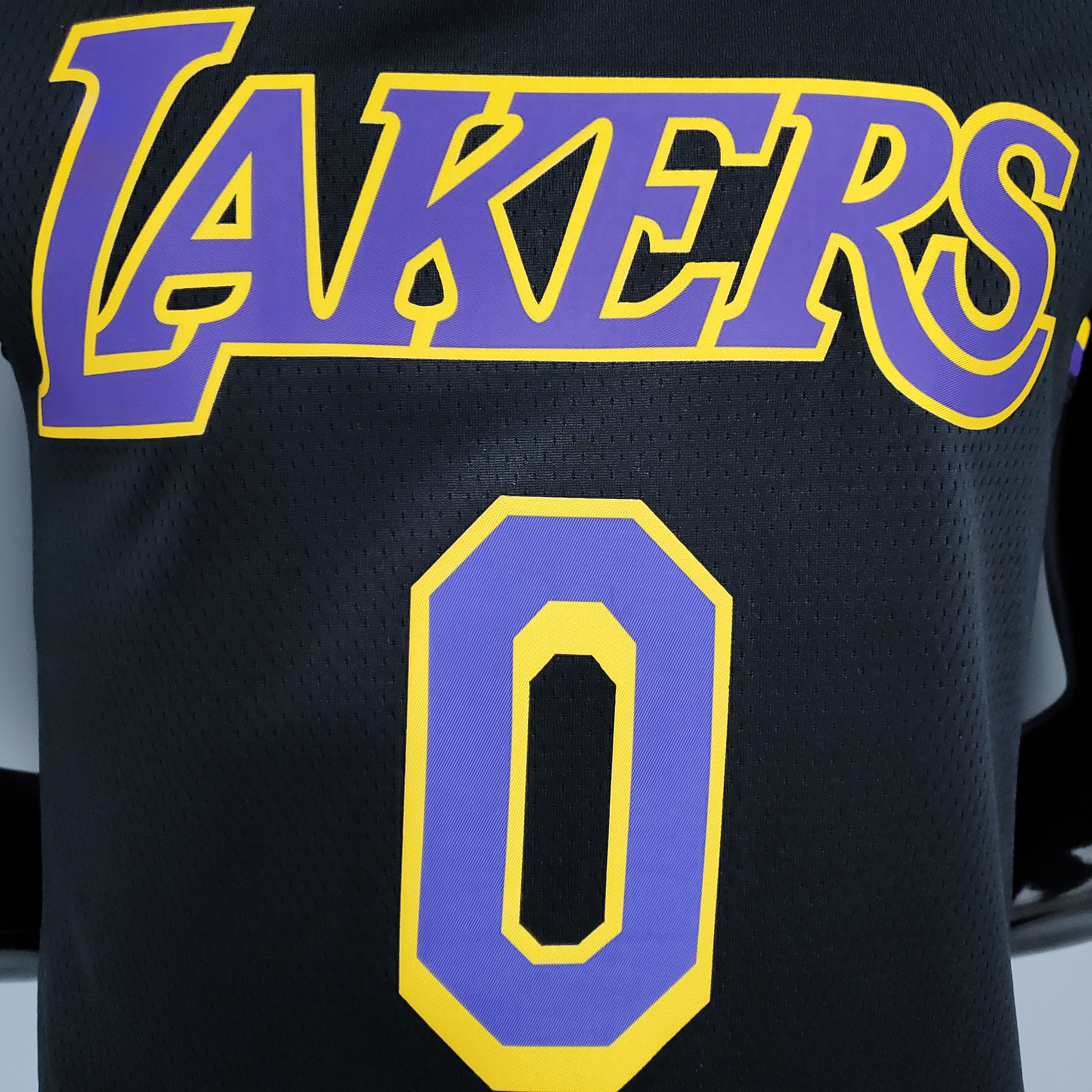 2021 KUZMA#0 Lakers Bonus Edition Black NBA Jersey High Quality Name and Number Print - leoleo123123