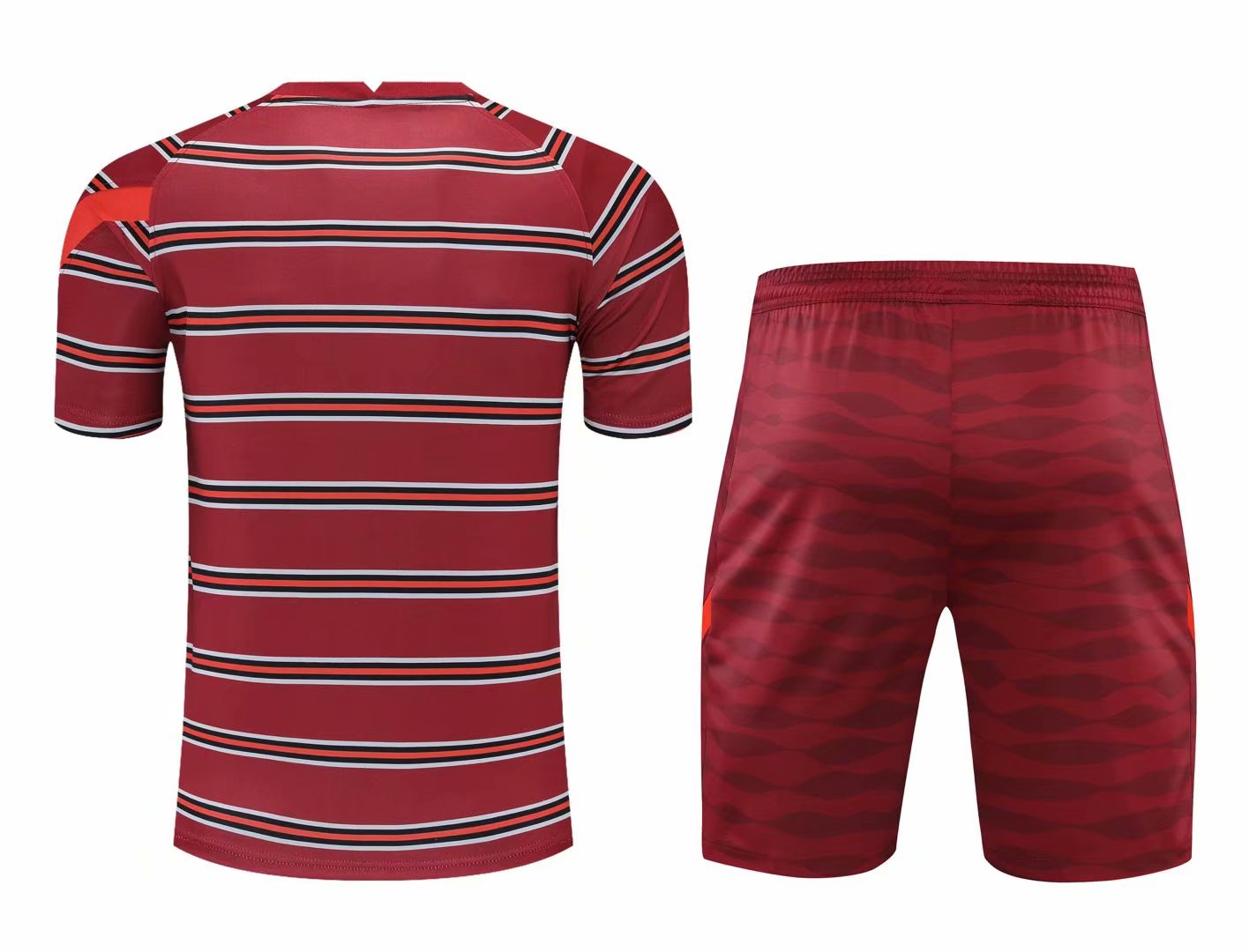 21/22 Liverpool Training Set--Short Sleeve and Short Pant Training Tracksuit - leoleo123123