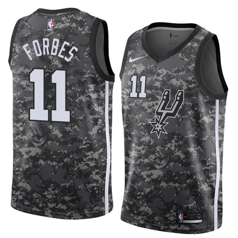 NBA Men San Antonio Spurs camouflage #11 FORBES Jersey High Quality Name and Number Print - leoleo123123