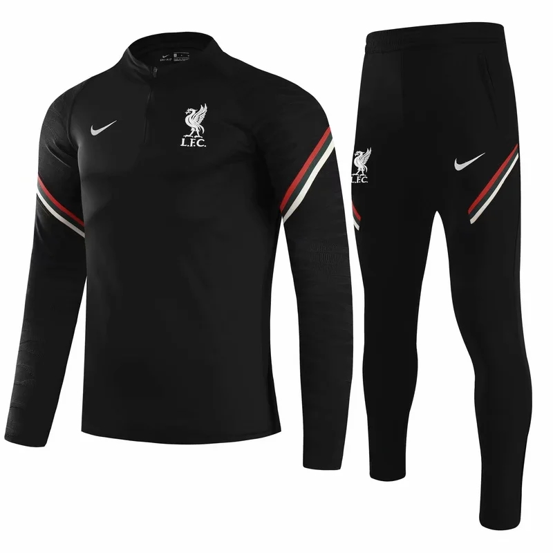 21-22 Liverpool Black Sweater Tracksuit Thai Quality - leoleo123123