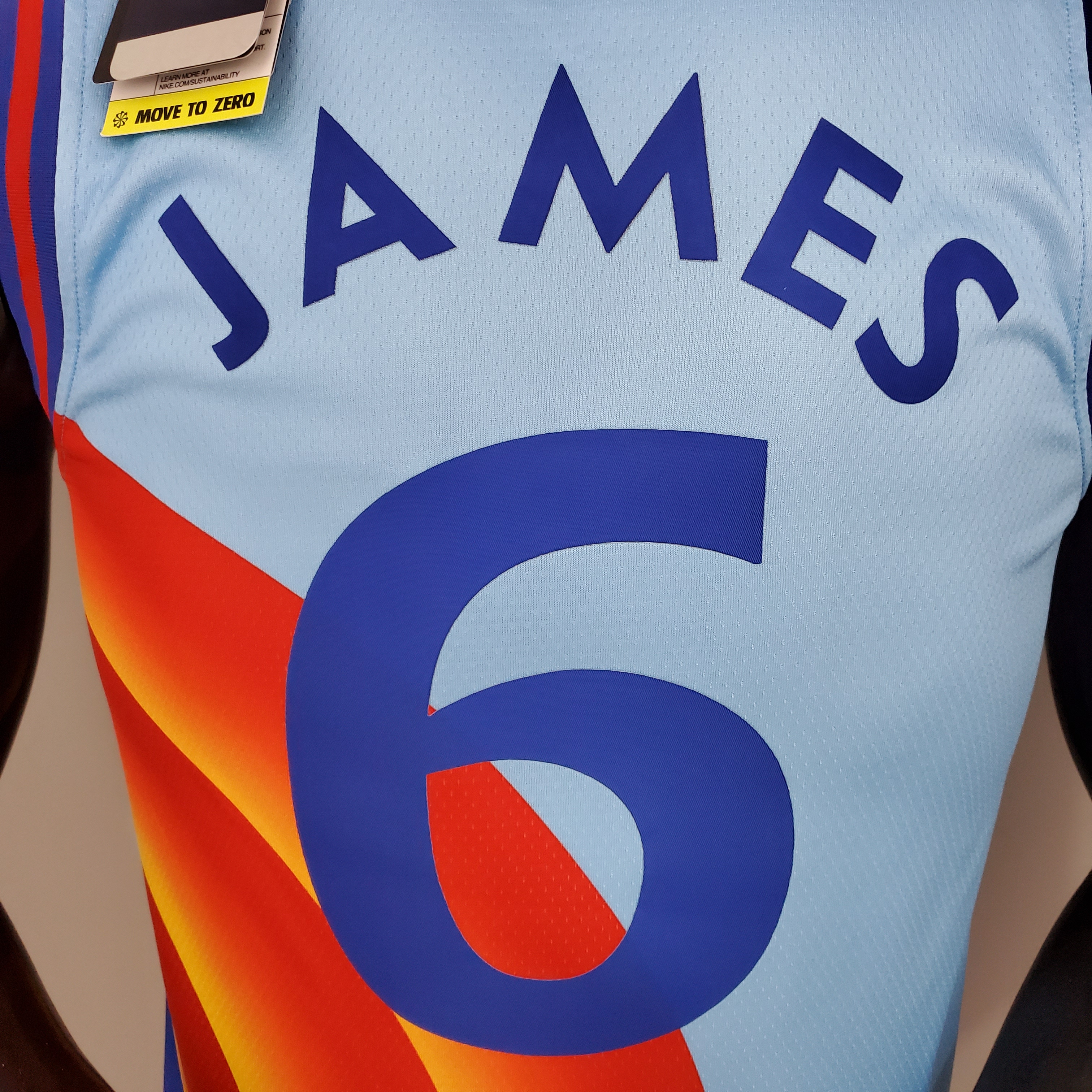 21/22 James#6 Slam dunk version blue NBA Jersey High Quality Name and Number Print - leoleo123123