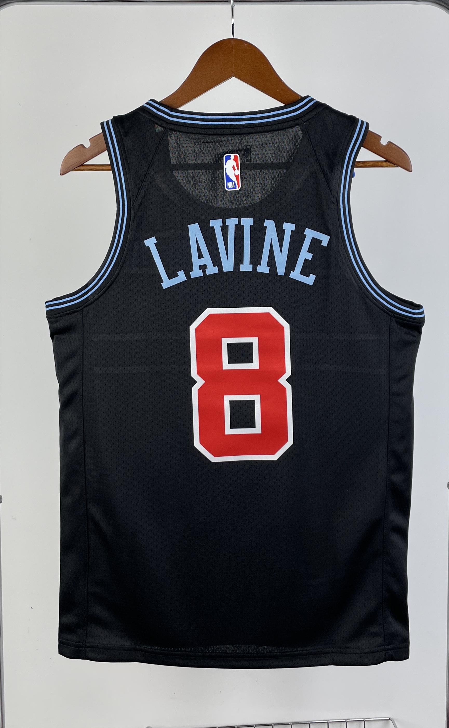 NBA 2019 Chicago Bulls City Edition Black #8 LAVINE Swingman Jersey High Quality - leoleo123123