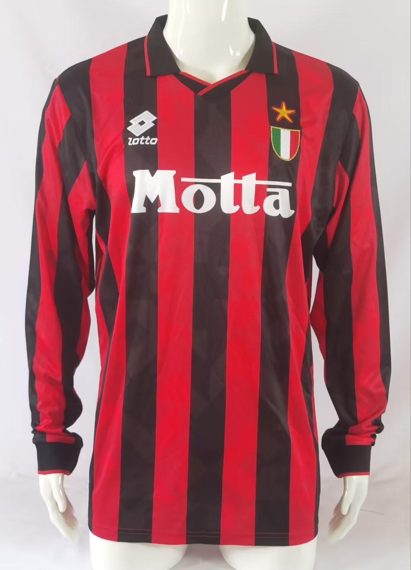 93/94 AC Milan Home Retro Jersey Long Sleeve - leoleo123123