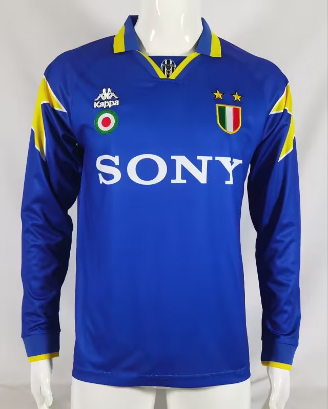 95-96 Juventus Away Retro Jersey Long Sleeve - leoleo123123