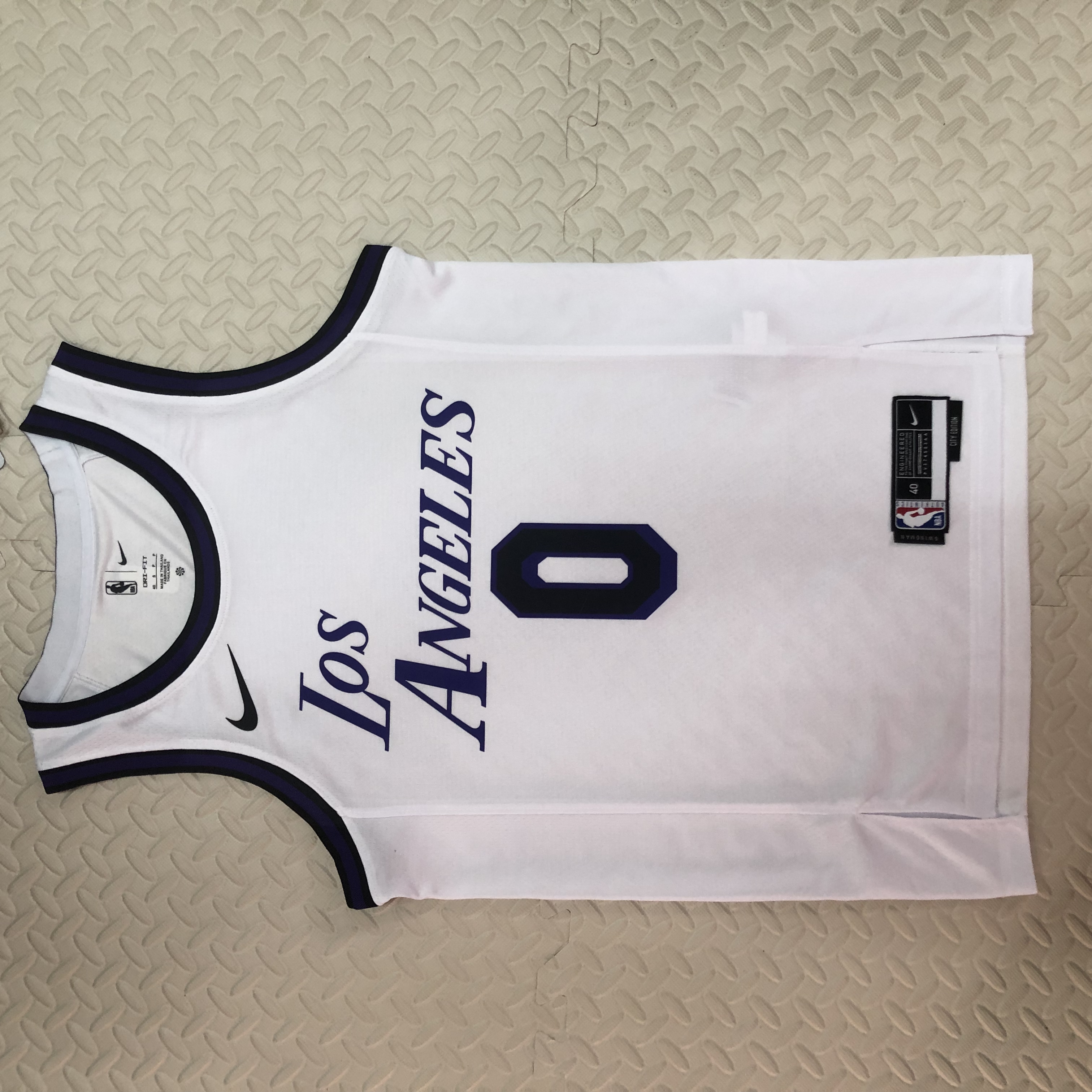 NBA Men Season 2023 Los Angeles Lakers White #0 WESTBROOK Jersey High Quality Name and Number Print - leoleo123123