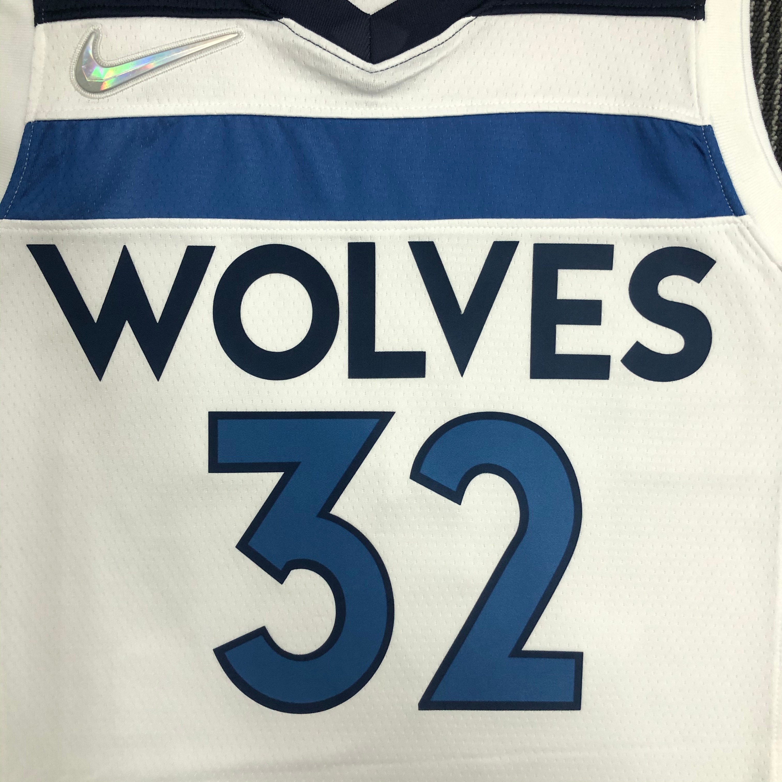 NBA Men 75th Anniversary Minnesota Timberwolves White #32 TOWNS Jersey High Quality Name and Number Print - leoleo123123