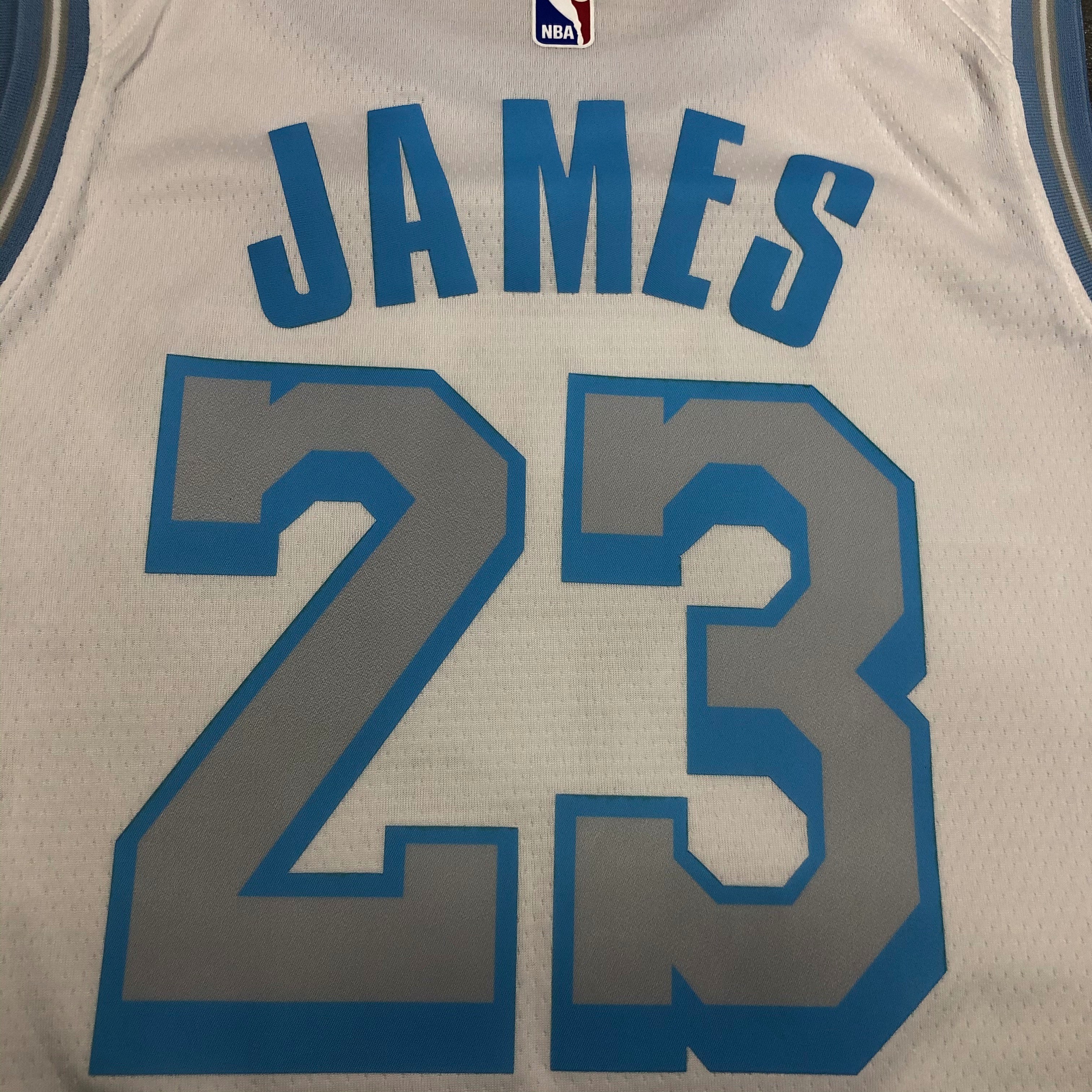 NBA Men Season 2021 Los Angeles Lakers White Round Neck #23 JAMES Jersey High Quality Name and Number Print - leoleo123123