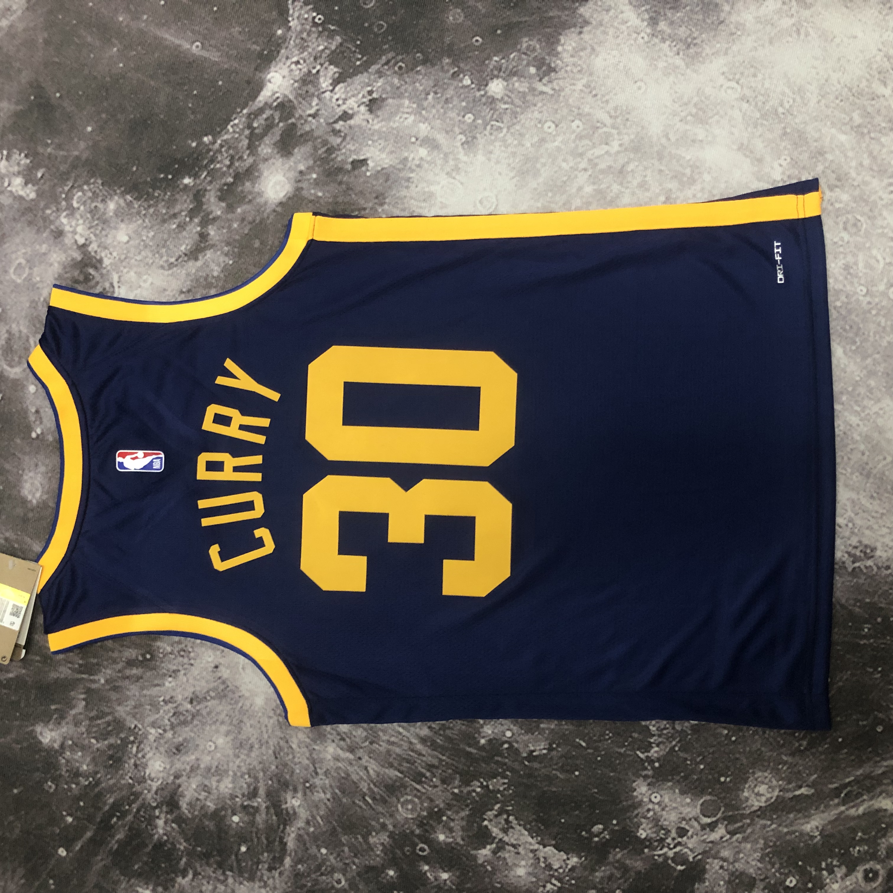 NBA Men Season 2023 Golden State Warriors Blue with Jordan Logo #30 CURRY Jersey High Quality Name and Number Print - leoleo123123