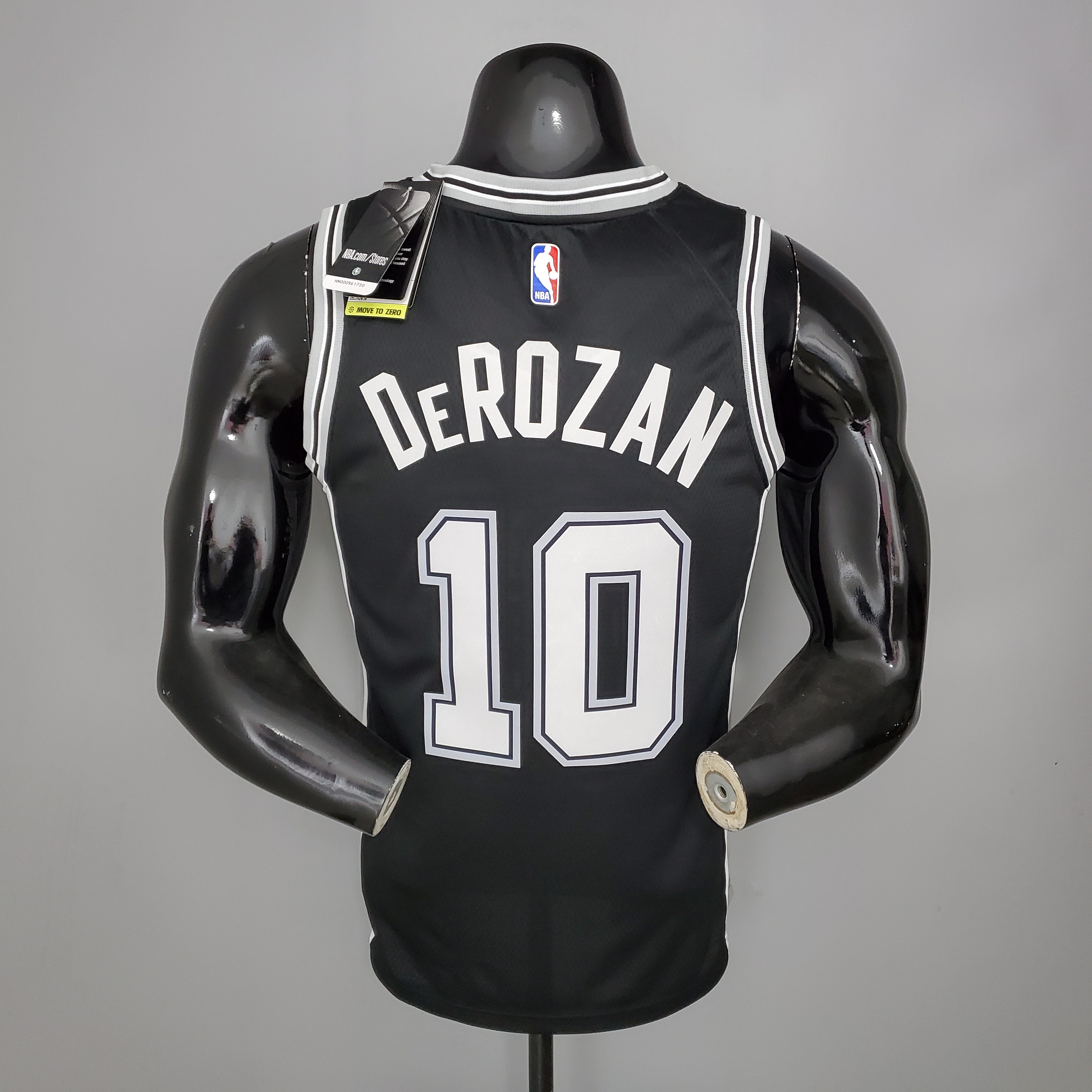NBA Men San Antonio Spurs Black #10 DEROZAN Jersey High Quality Name and Number Print - leoleo123123
