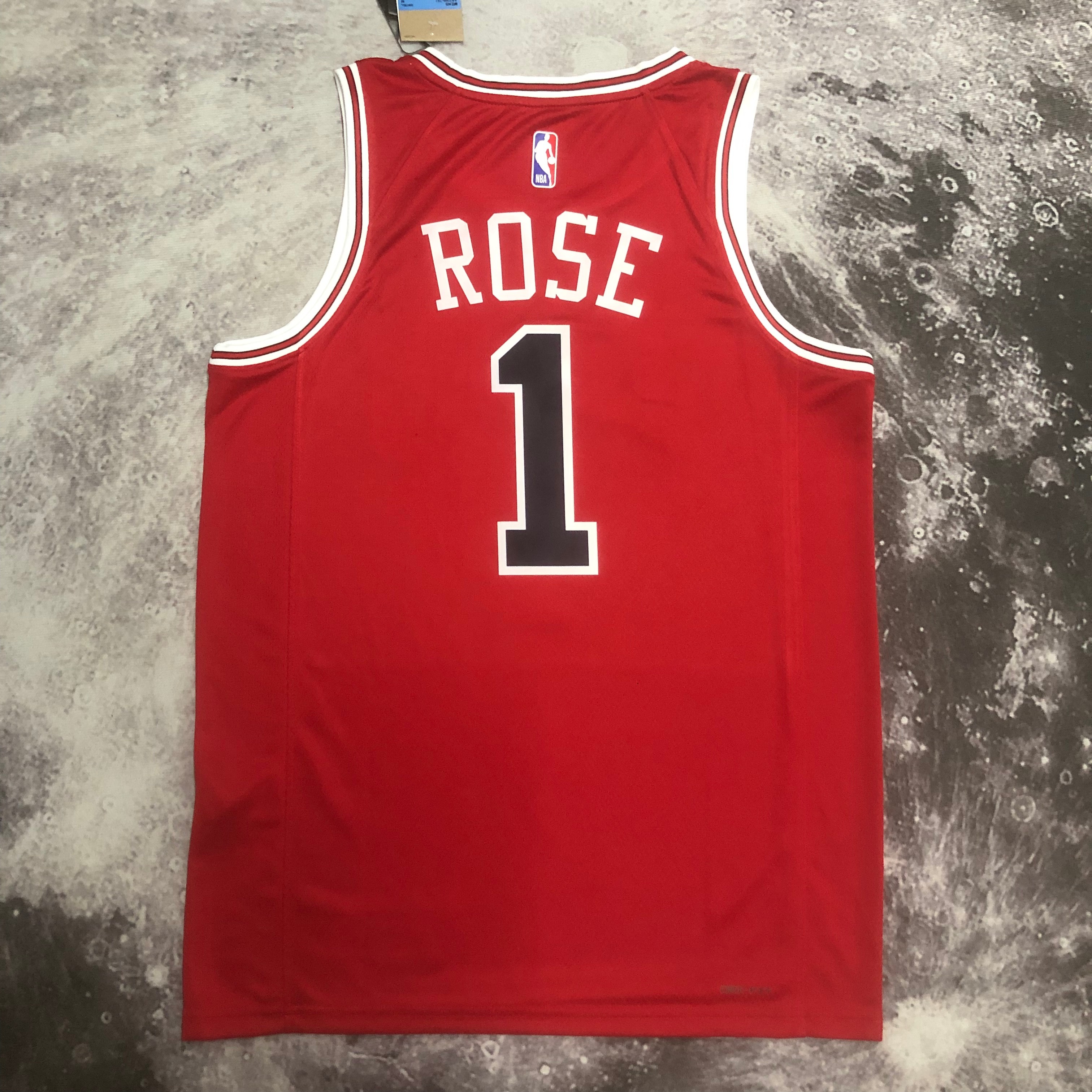 NBA Men 2023 Chicago Bulls Red #1 ROSE Jersey High Quality Name and Number Print - leoleo123123
