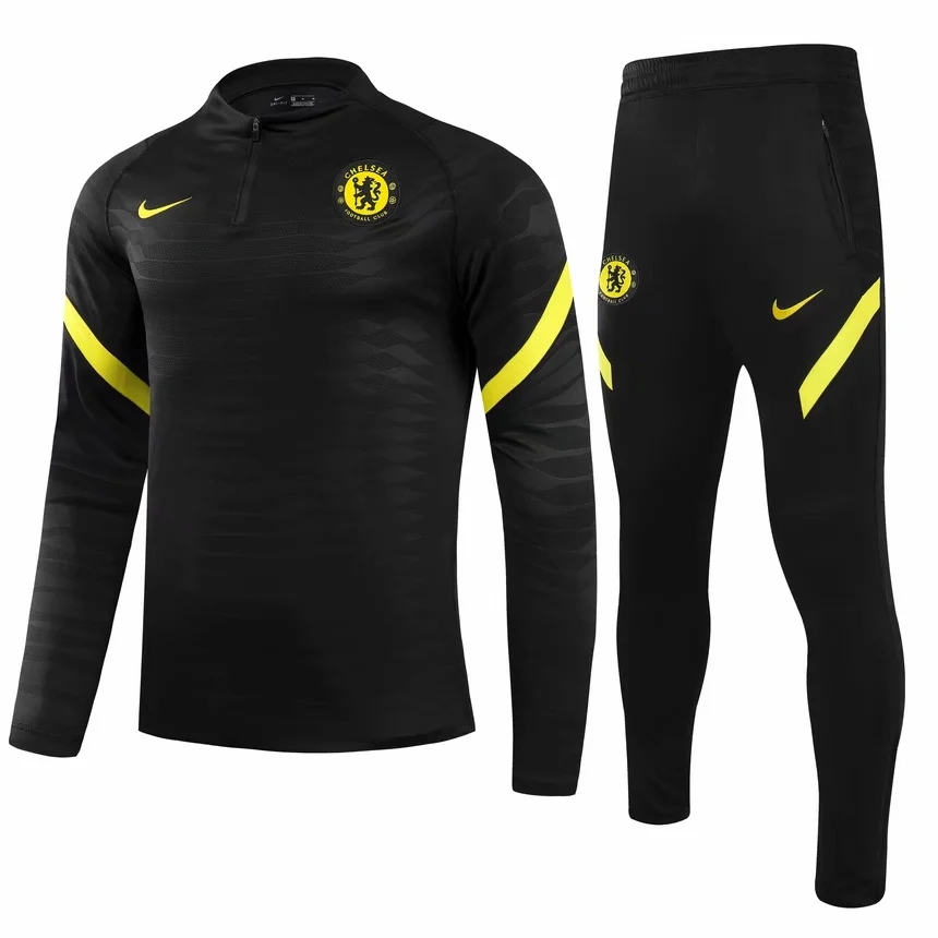 21-22 Chelsea Black Sweater Player Version Tracksuit Thai Quality - leoleo123123