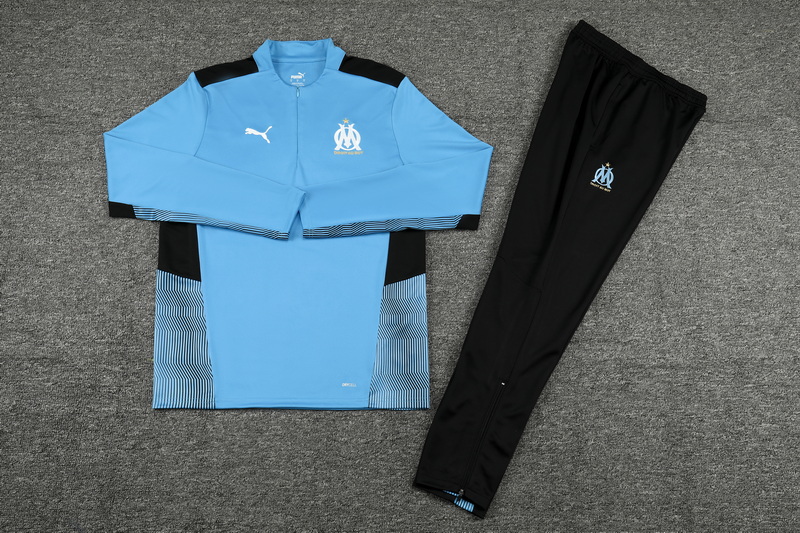 21-22 Marseille Blue Sweater Tracksuit Thai Quality - leoleo123123