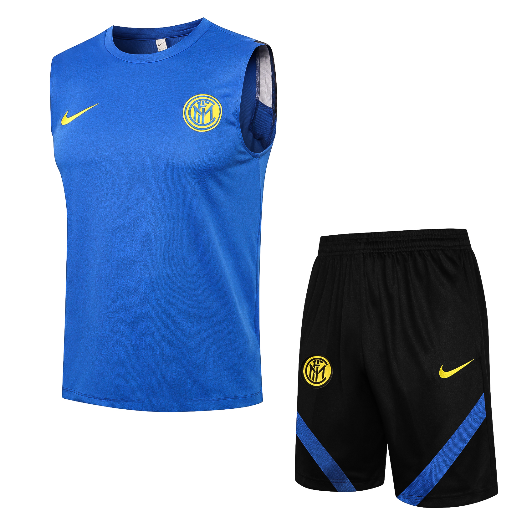 21/22 Inter Milan Blue Vest Training Set--Vest and Short Pant Training Tracksuit - leoleo123123