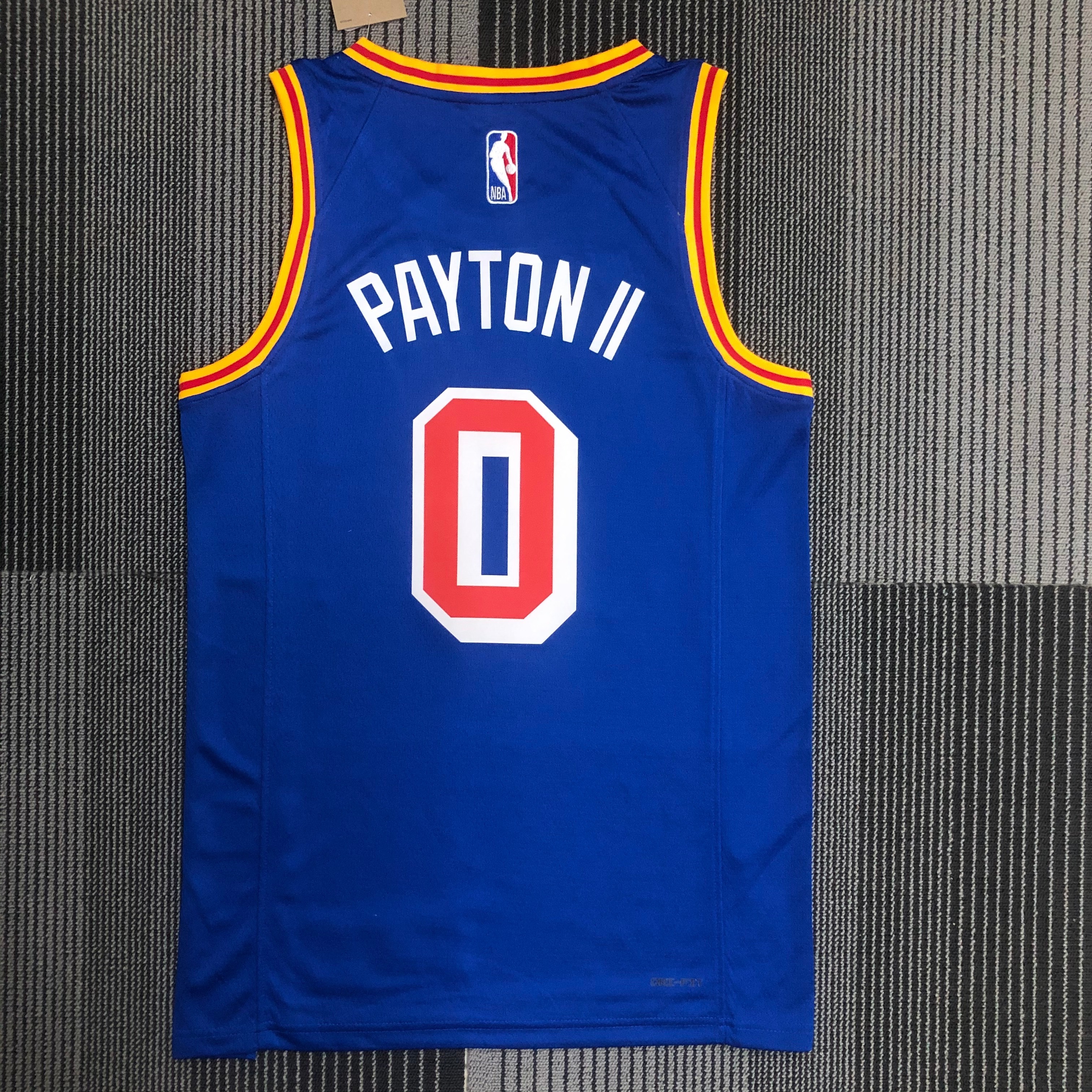 NBA Men Golden State Warriors Retro Blue #0 PAYTON II Jersey High Quality Name and Number Print - leoleo123123