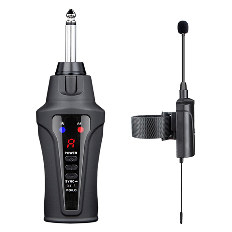 Wireless Flute Microphone System Clip-On Condenser Mike Cardioid Pickup Amplifier Rechargeable for Bamboo Flute Recording ACEMIC - leoleo123123