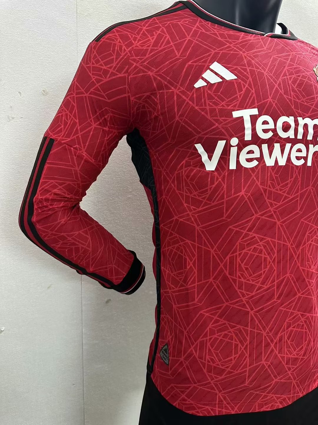 23/24 Man United Home Jersey Long Sleeve Player Version 1:1 Quality - leoleo123123