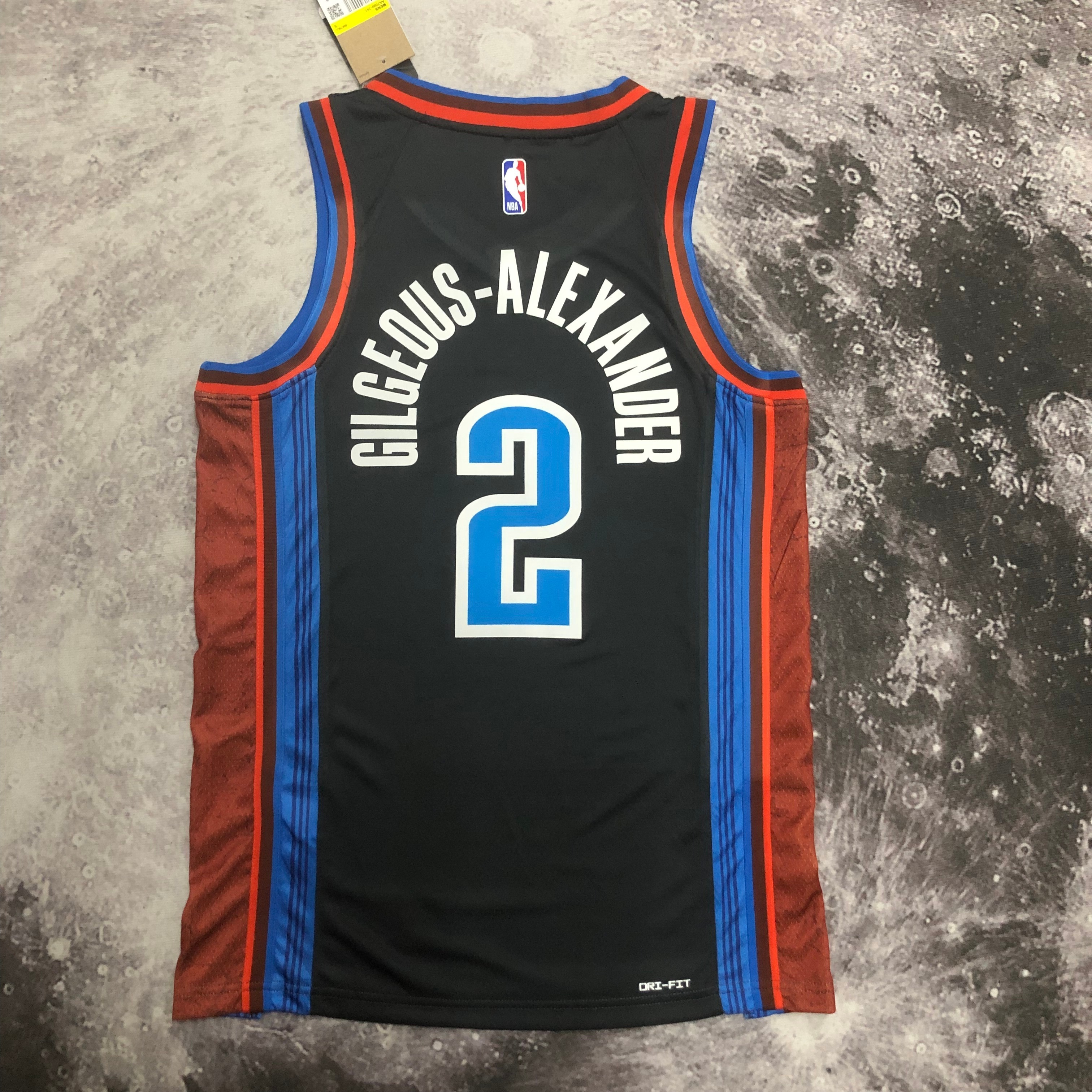 NBA New Season 2023 Men Oklahoma City Thunder Black #2 GILGEOUS-ALEXANDER Jersey High Quality Name and Number Print - leoleo123123