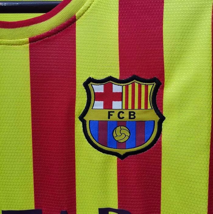 13-14 Barcelona Away Retro Jersey - leoleo123123