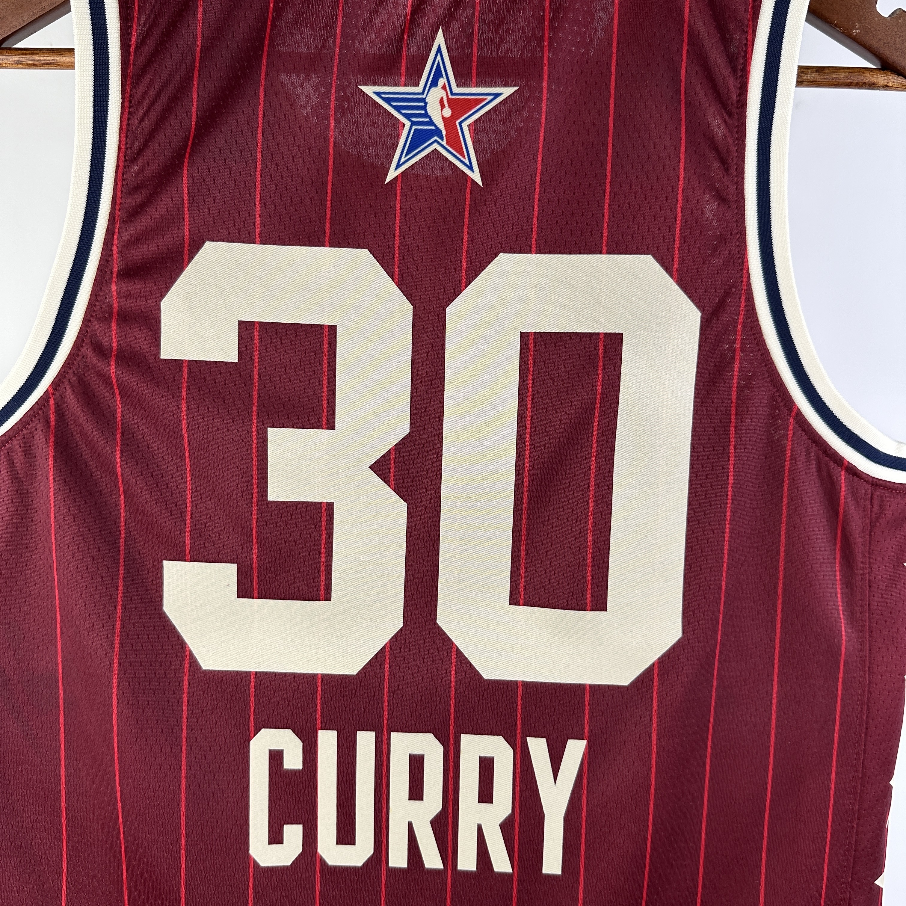 NBA Men 2024 Los Angeles Lakers All Stars Red #30 CURRY Jersey High Quality Name and Number Print - leoleo123123