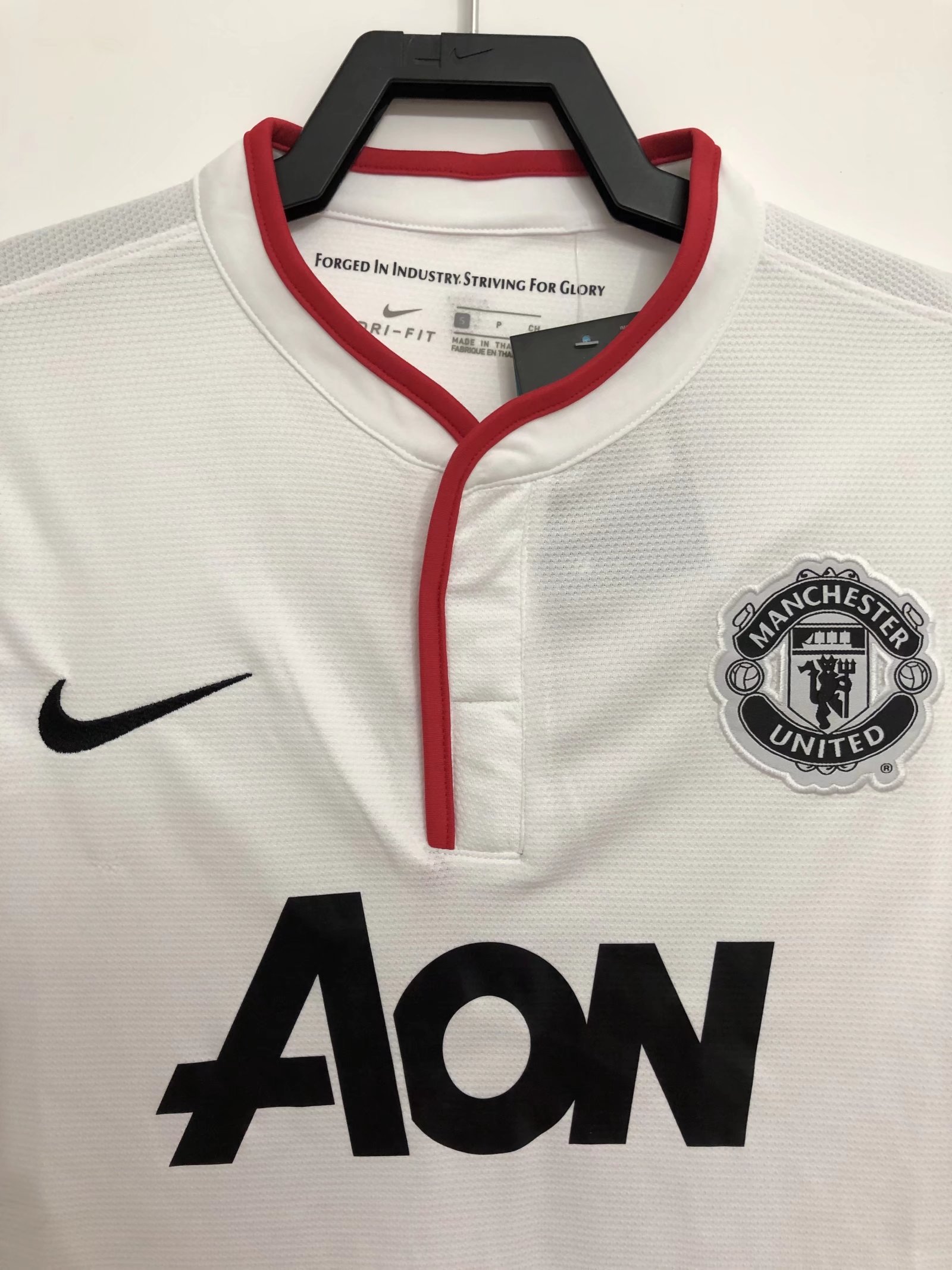 13-14 Man United White Retro Jersey - leoleo123123