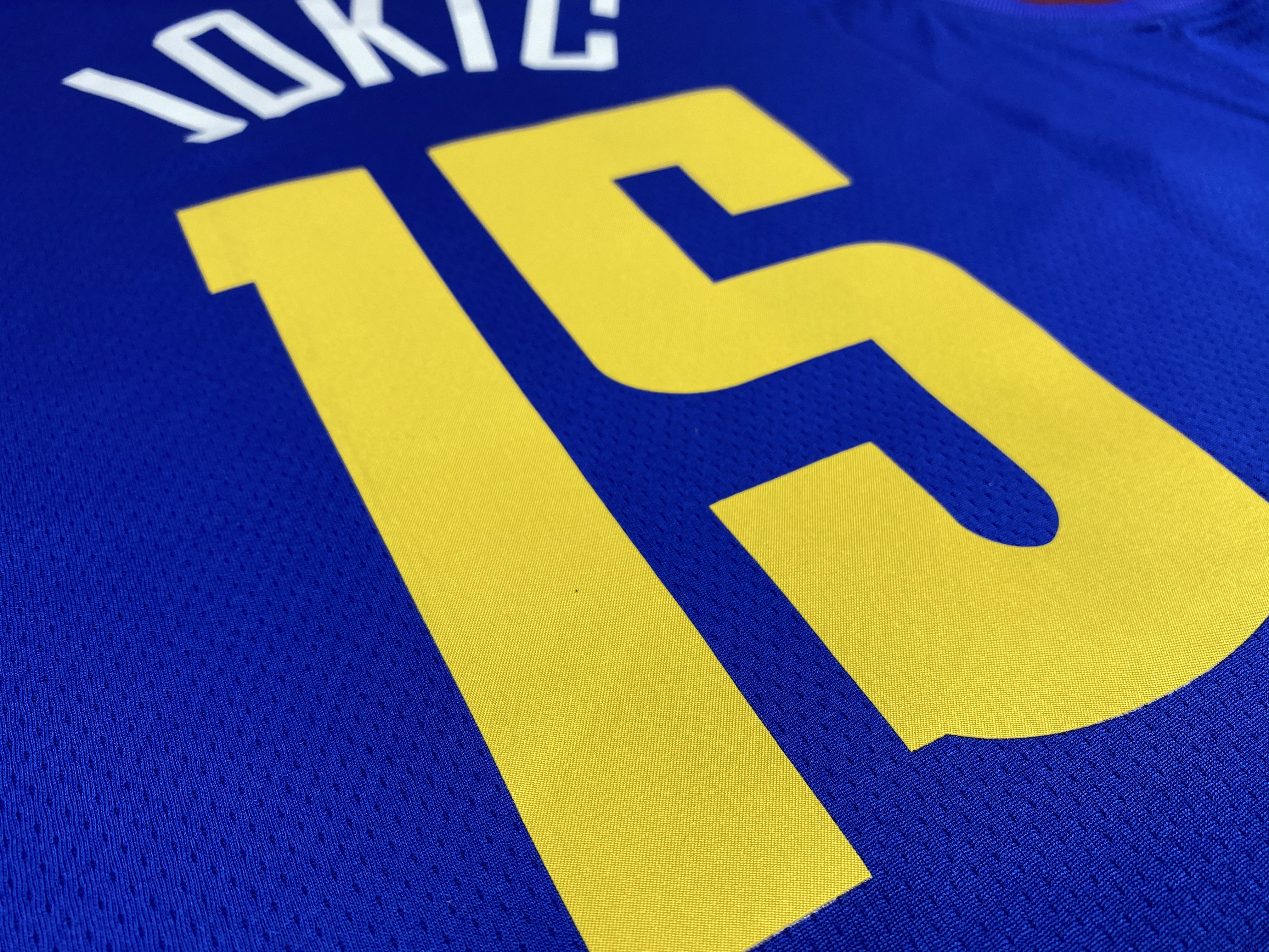 NBA Men Denver Nuggets Blue City #15 JOKIC Jersey High Quality Name and Number Print - leoleo123123