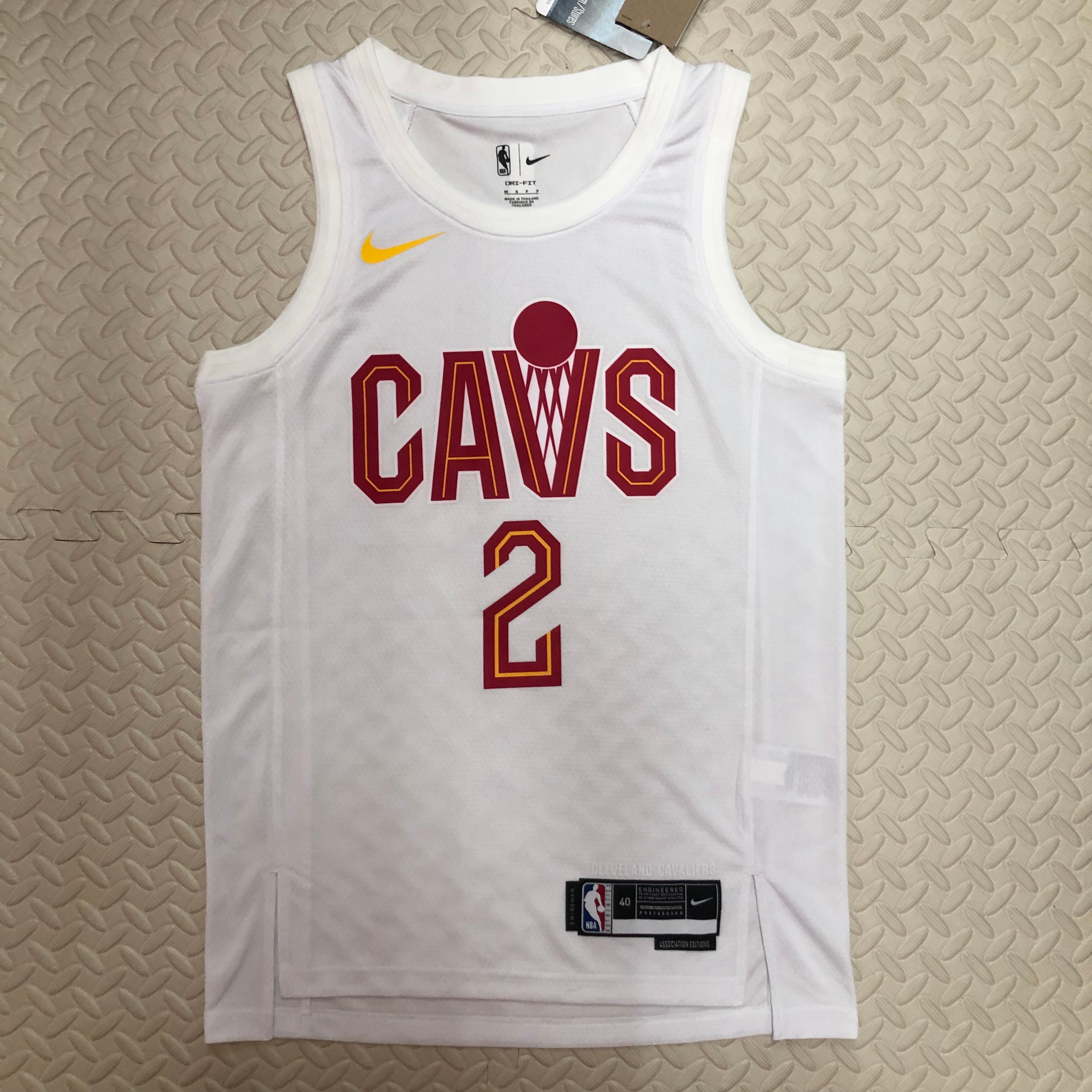 NBA Season 2023 Men Cleveland Cavaliers White #2 IRVING Jersey High Quality Name and Number Print - leoleo123123
