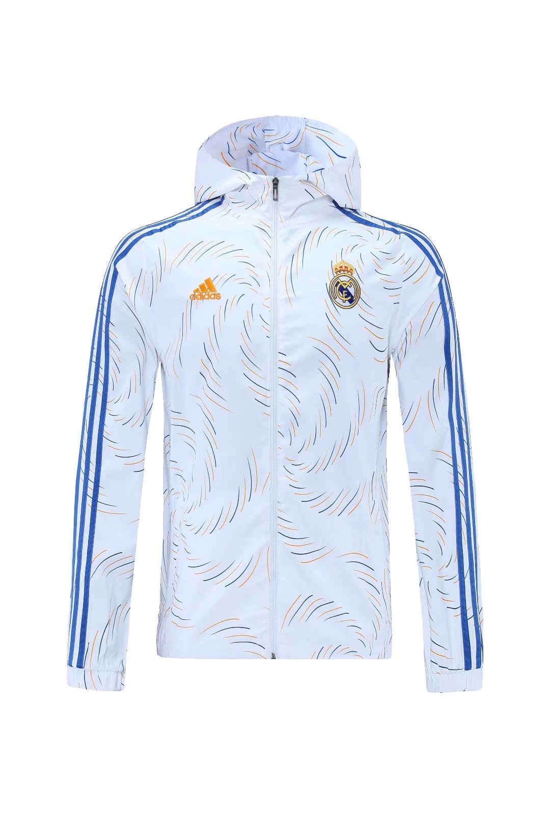 21-22 Real Madrid White Windbreaker Jacket Thai Quality - leoleo123123