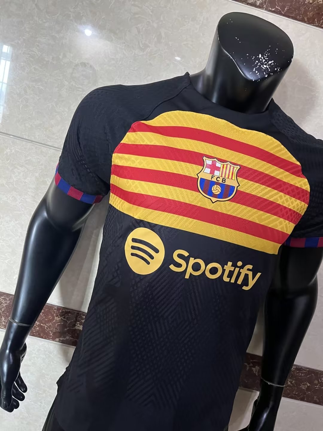 23/24 Barcelona Black Jersey Player Version 1:1 Quality - leoleo123123