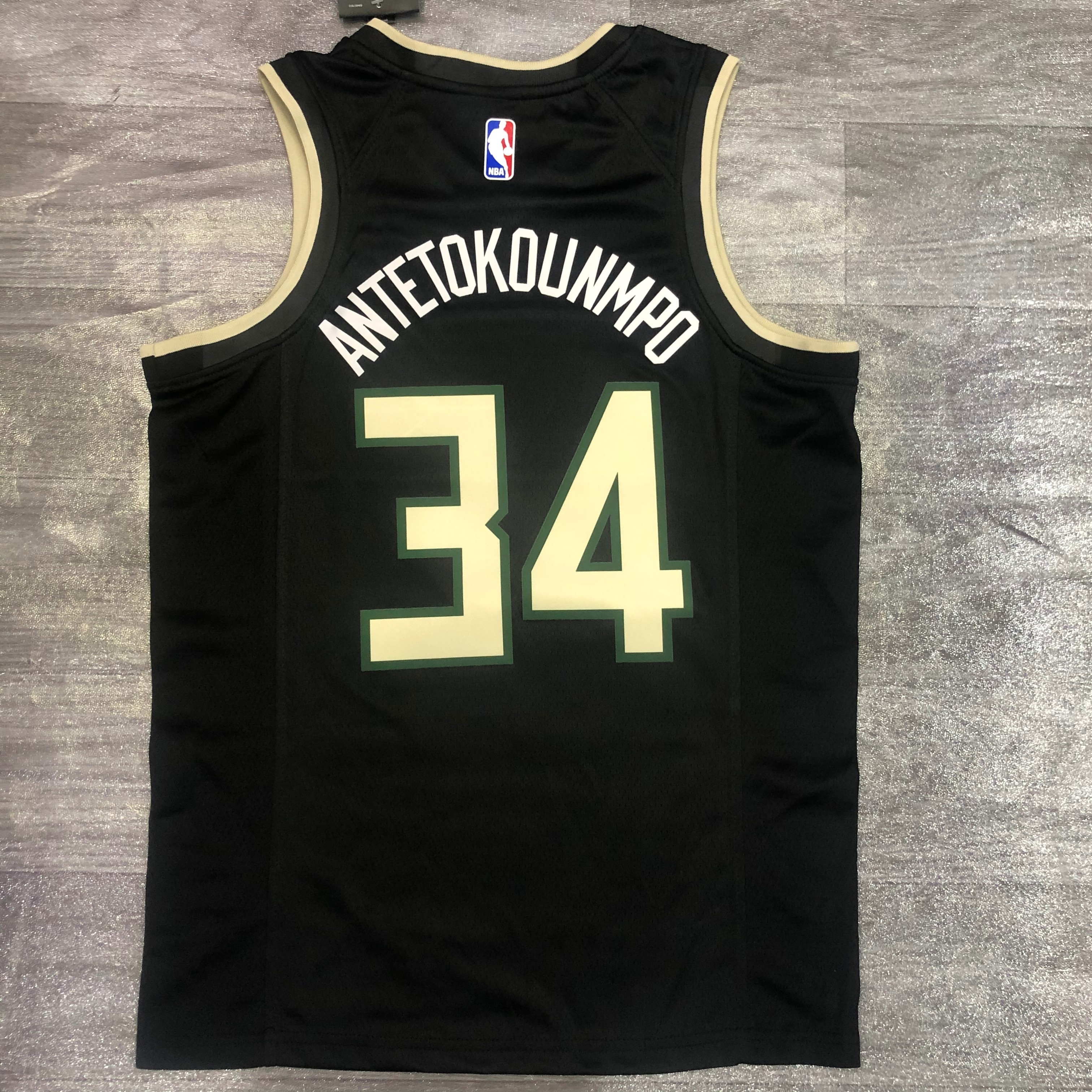 NBA Men 2021 Milwaukee Bucks Black #34 ANTETOKOUNMPO Jersey High Quality Name and Number Print - leoleo123123