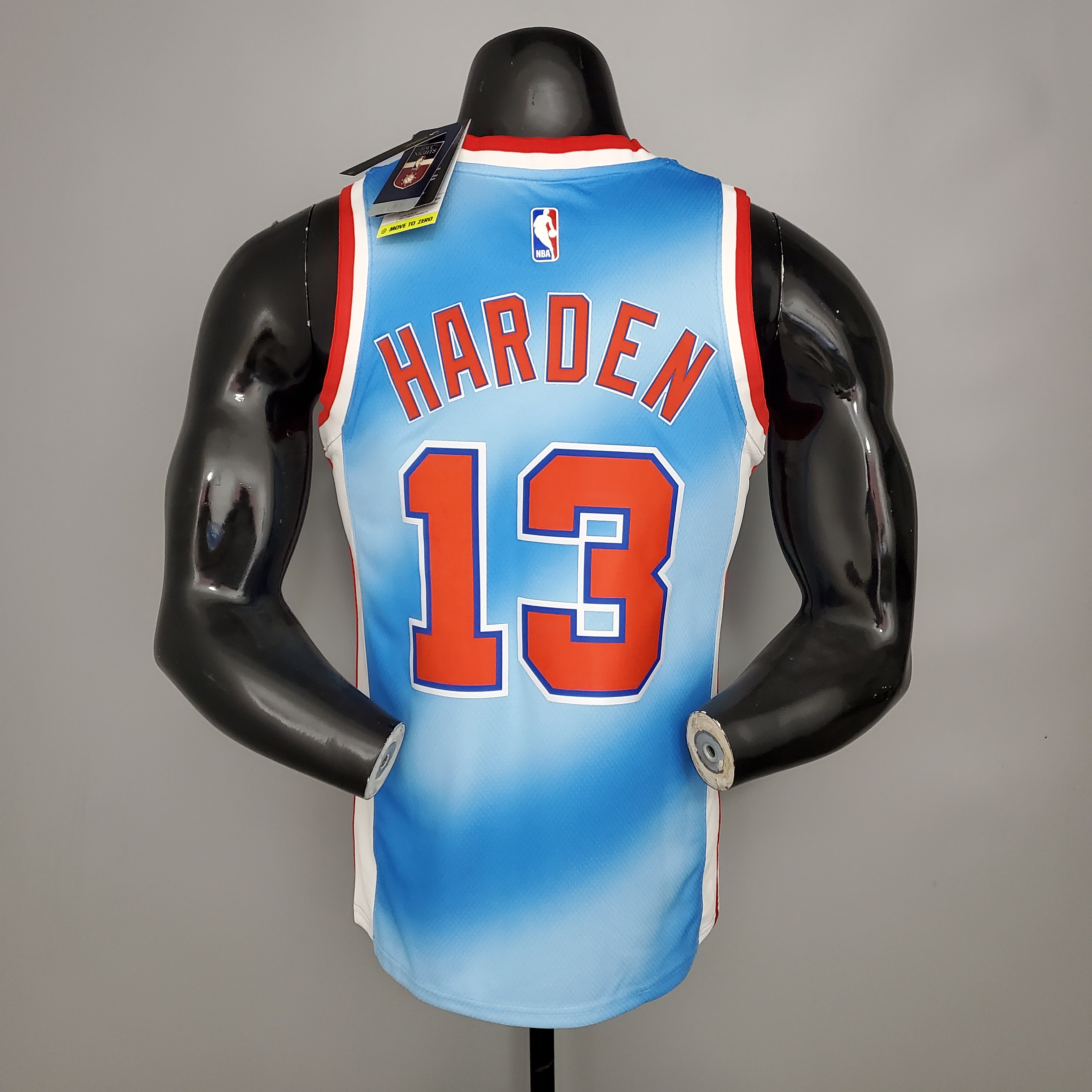 NBA Men Season 2021 Brooklyn Nets Blue Retro #13 HARDEN Jersey High Quality Name and Number Print - leoleo123123