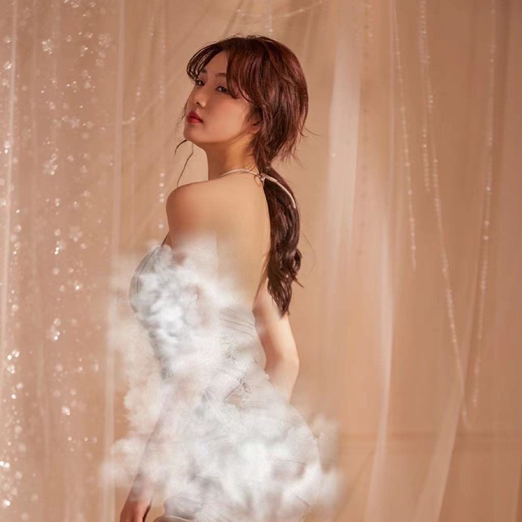 听香情趣内衣性感蕾丝甜美网红睡衣收腰褶皱吊带裙家居服套装745 - leoleo123123