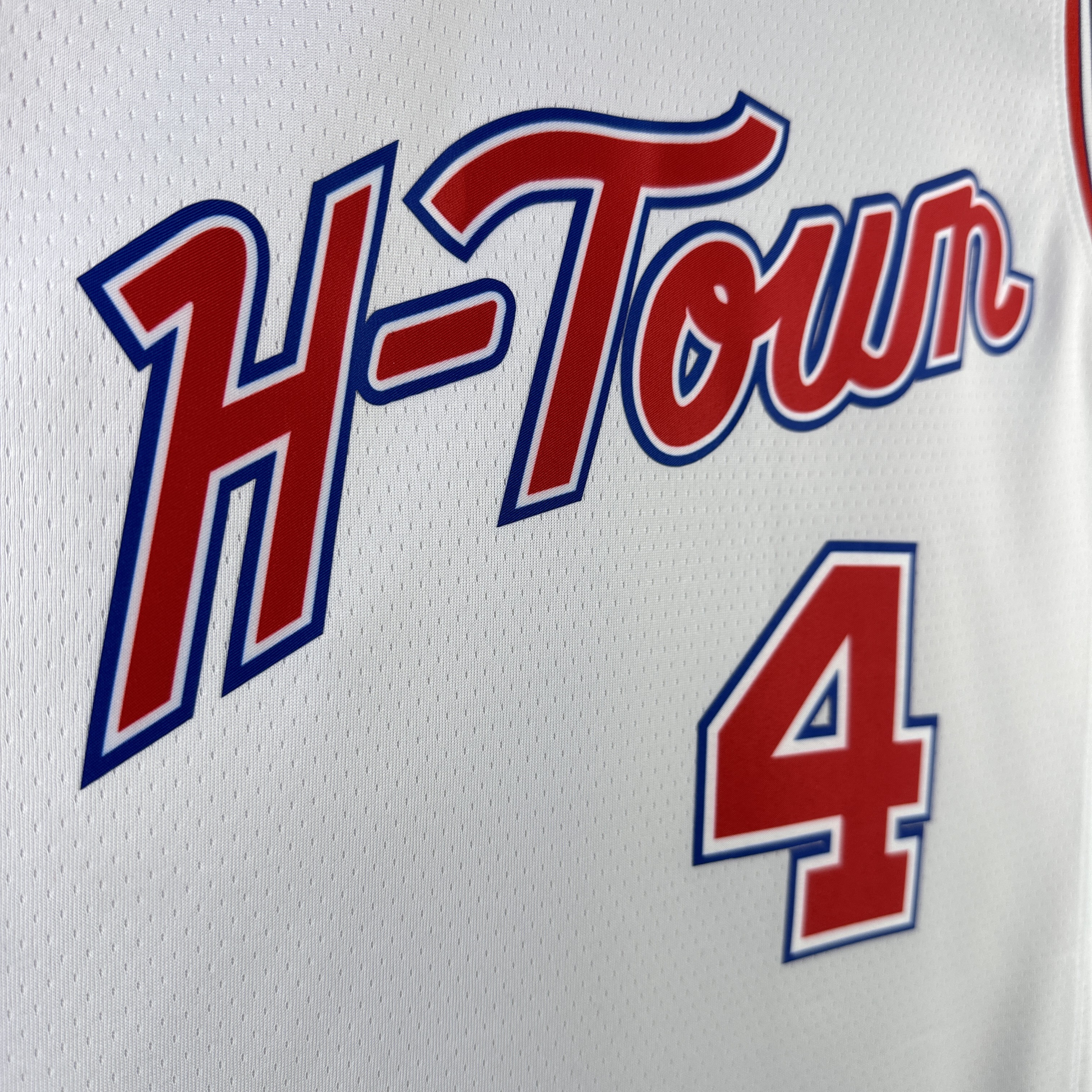 NBA Men Season 2024 Houston Rockets White City Edition #4 GREEN Jersey High Quality Name and Number Print - leoleo123123