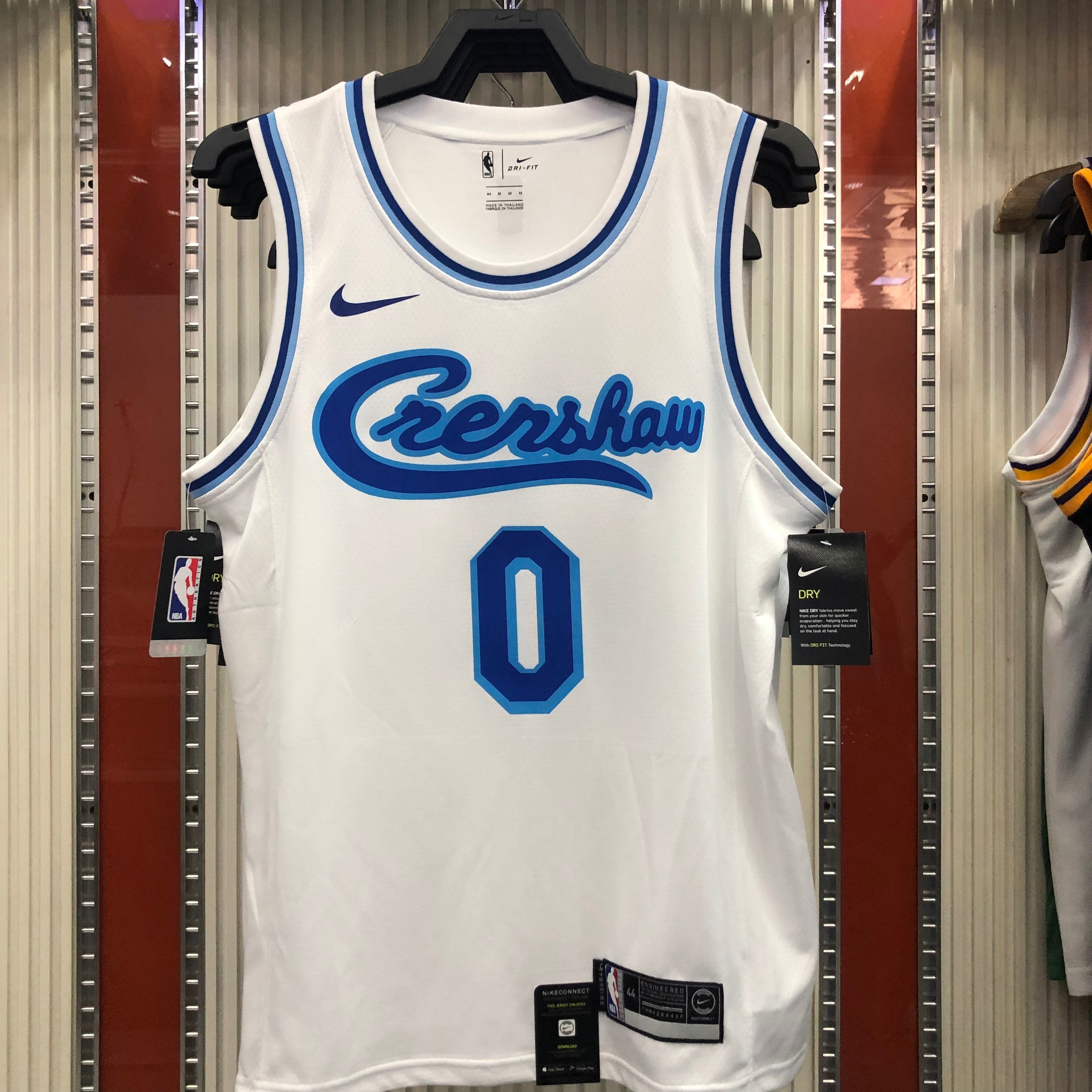 NBA Men Los Angeles Lakers Retro in Latin with Crenshaw #0 YOUNG white Round Neck Jersey High Quality Name and Number Print - leoleo123123